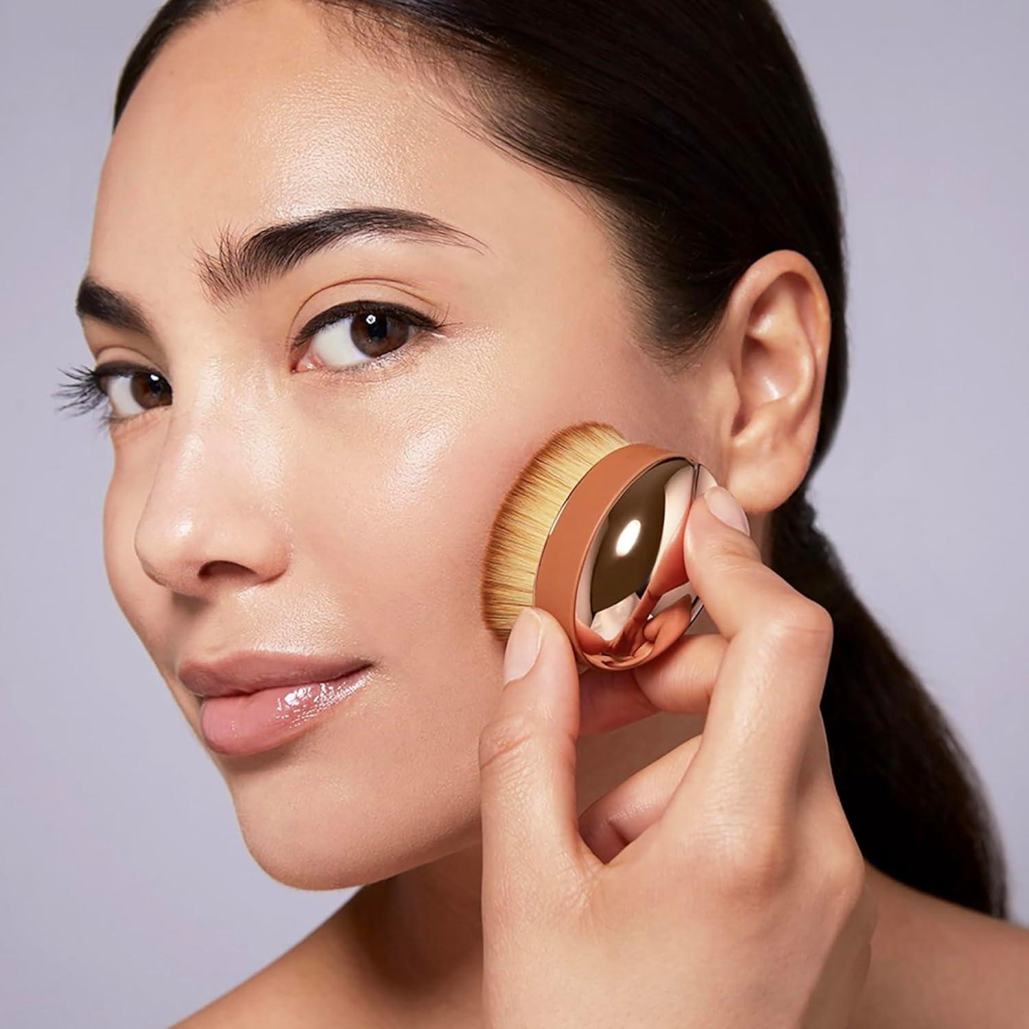 Conjunto de Brochas de Maquillaje Artis Elite 3 Piezas Oro Rosa