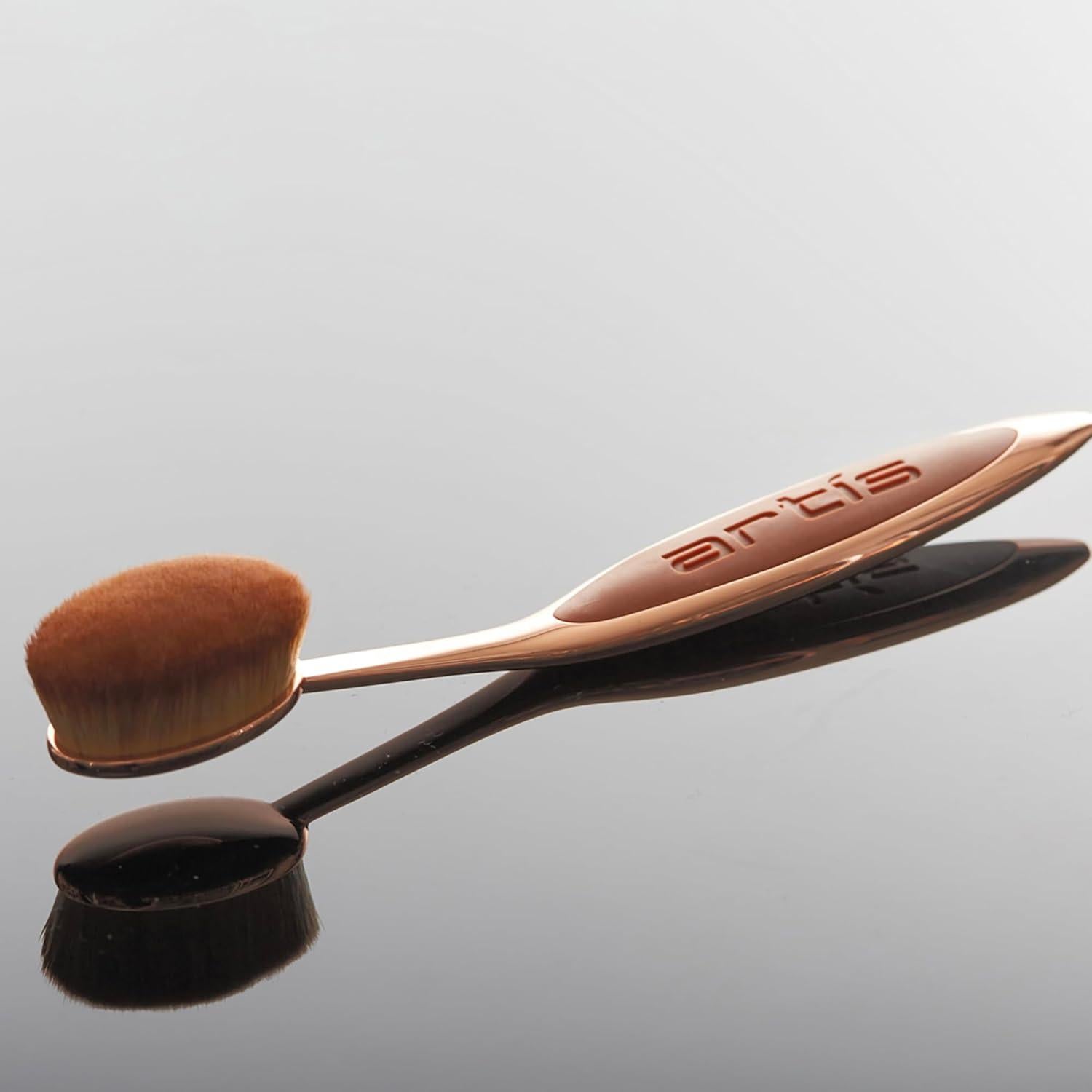 Conjunto de Brochas de Maquillaje Artis Elite 3 Piezas Oro Rosa