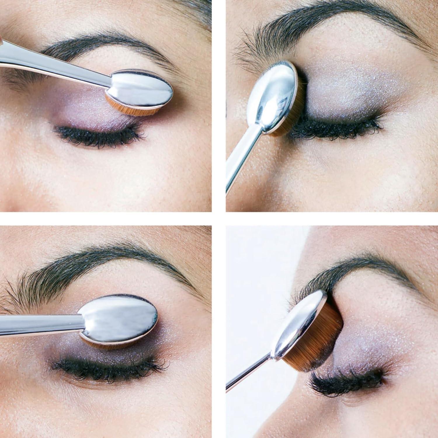 Brocha Ovalada de Maquillaje Artis Elite 10 cm Acabado Espejo