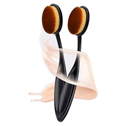 Brochas de Maquillaje Ovaladas DNHCLL - 2 Piezas Profesionales