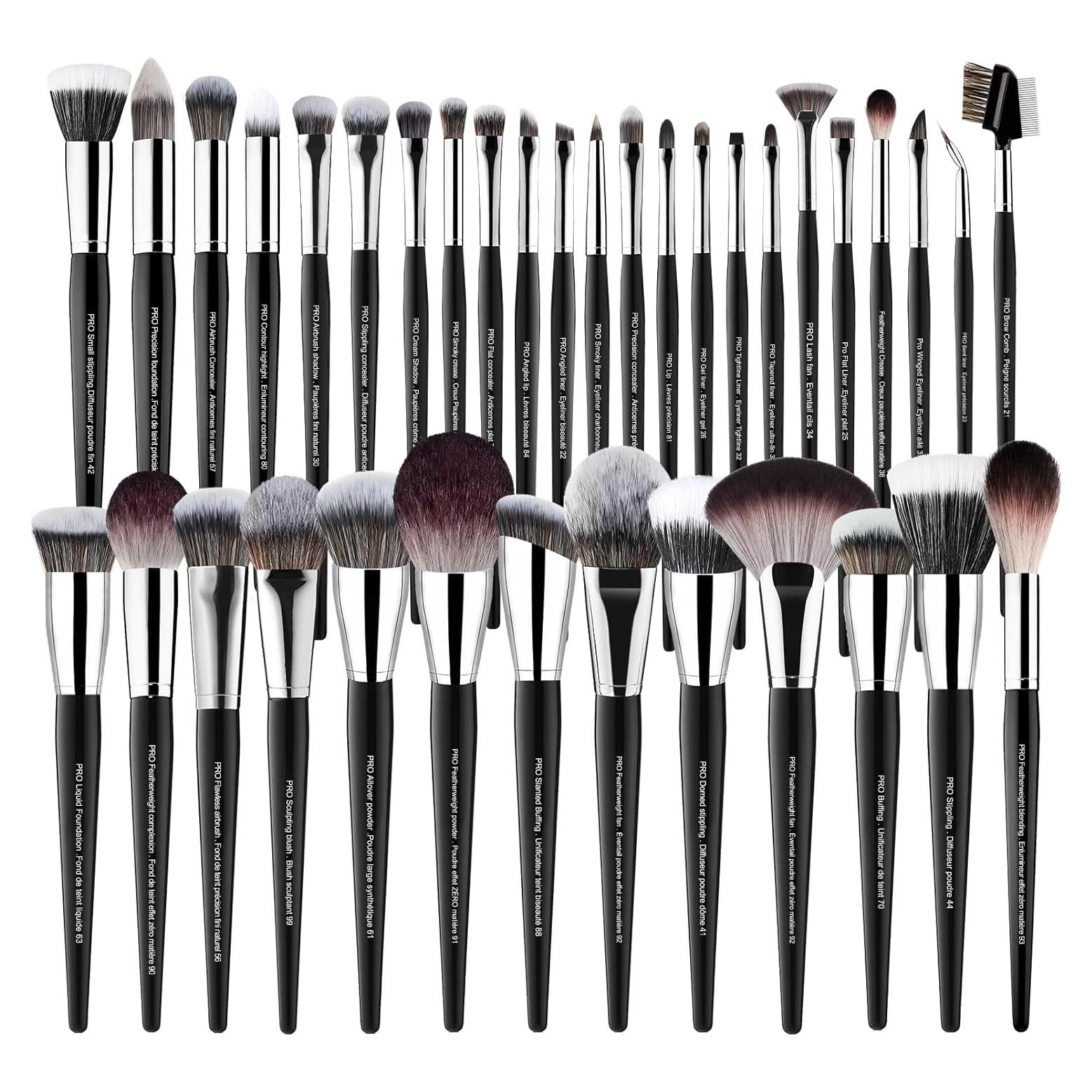 Conjunto de Pinceles de Maquillaje Bueart Design 36 Piezas