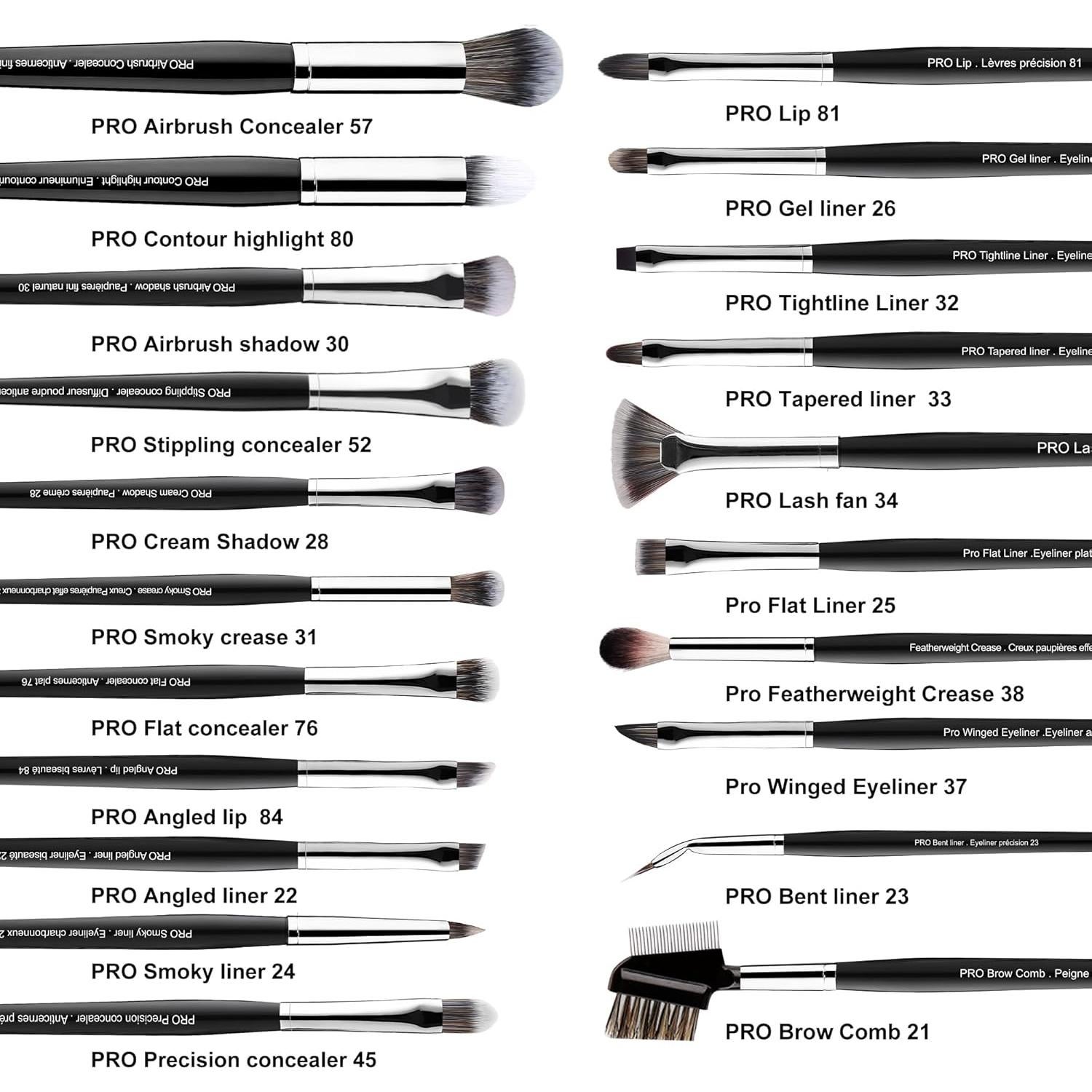 Conjunto de Pinceles de Maquillaje Bueart Design 36 Piezas