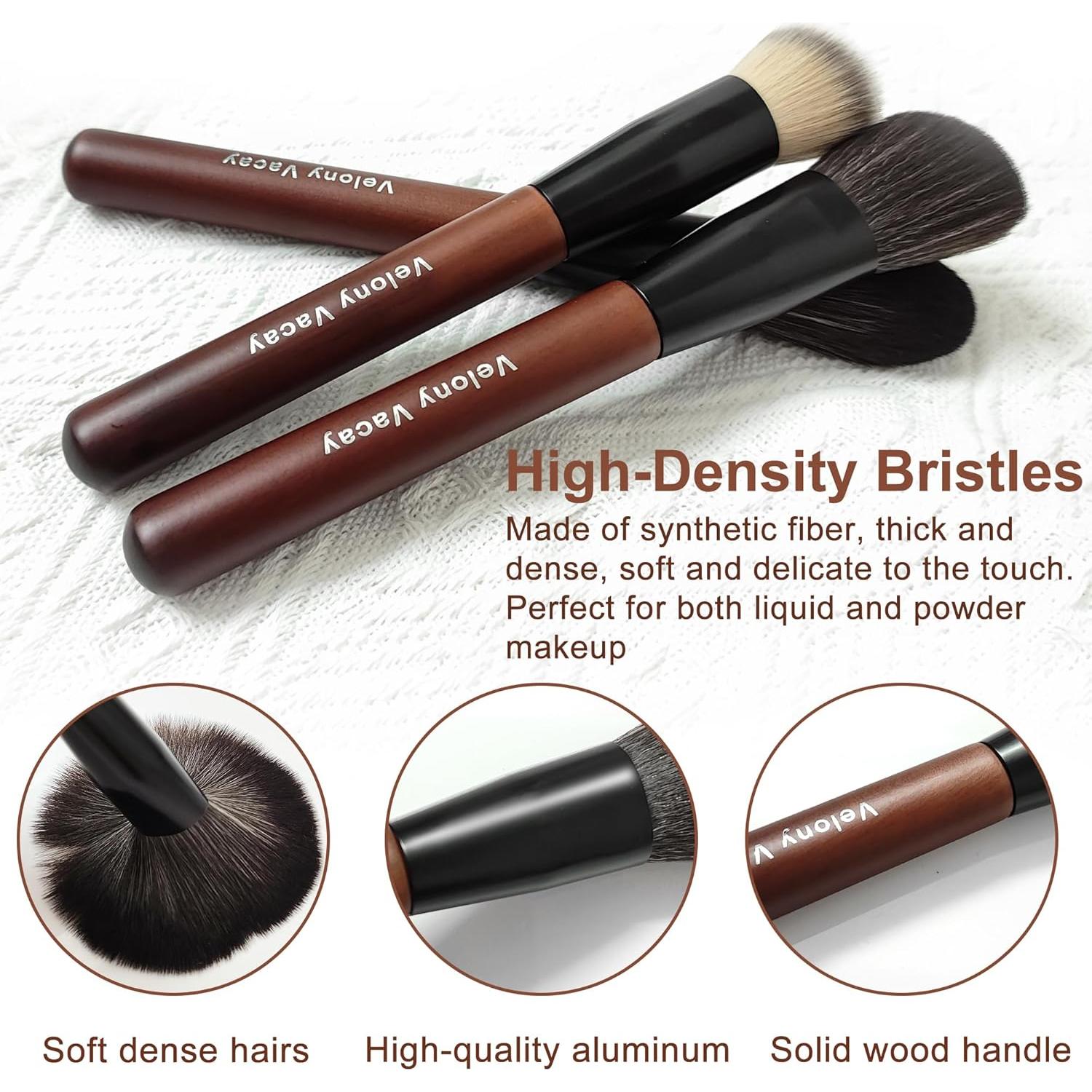 Juego de 10 Brochas de Maquillaje Profesional Velony Vacay