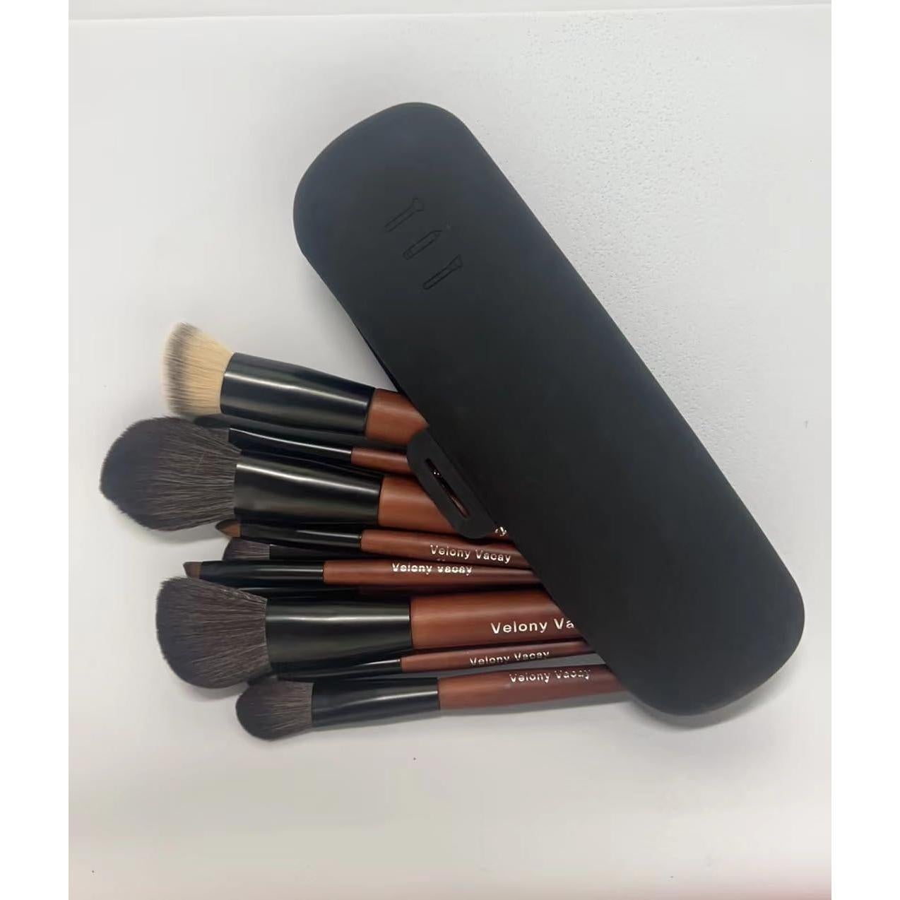 Juego de 10 Brochas de Maquillaje Profesional Velony Vacay