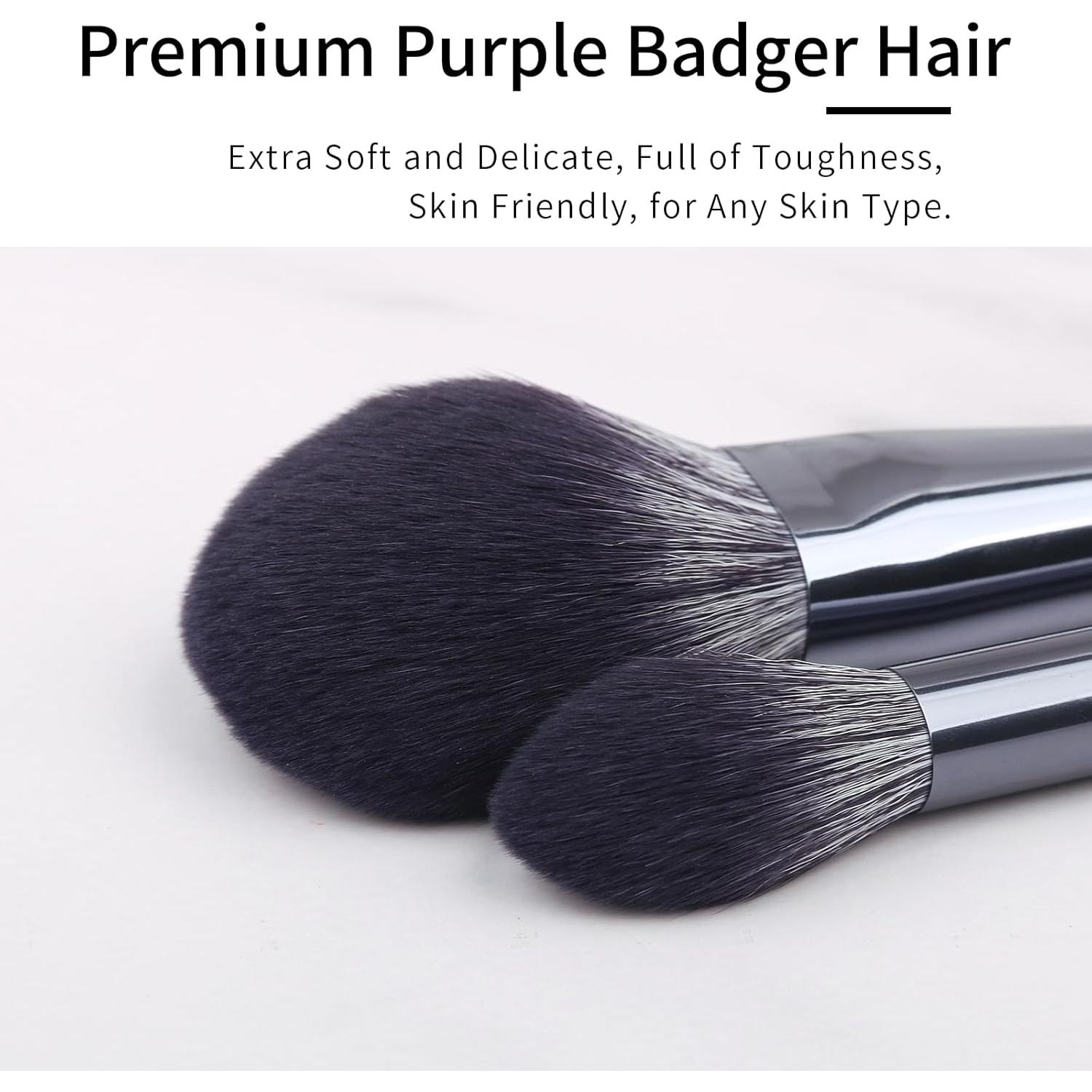 Juego de Pinceles de Maquillaje Profesional ShuiMo 8 Piezas