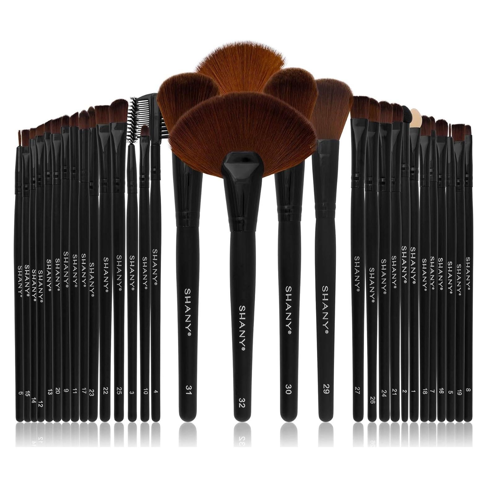 Conjunto de Brochas de Maquillaje SHANY 32 Piezas Sintéticas