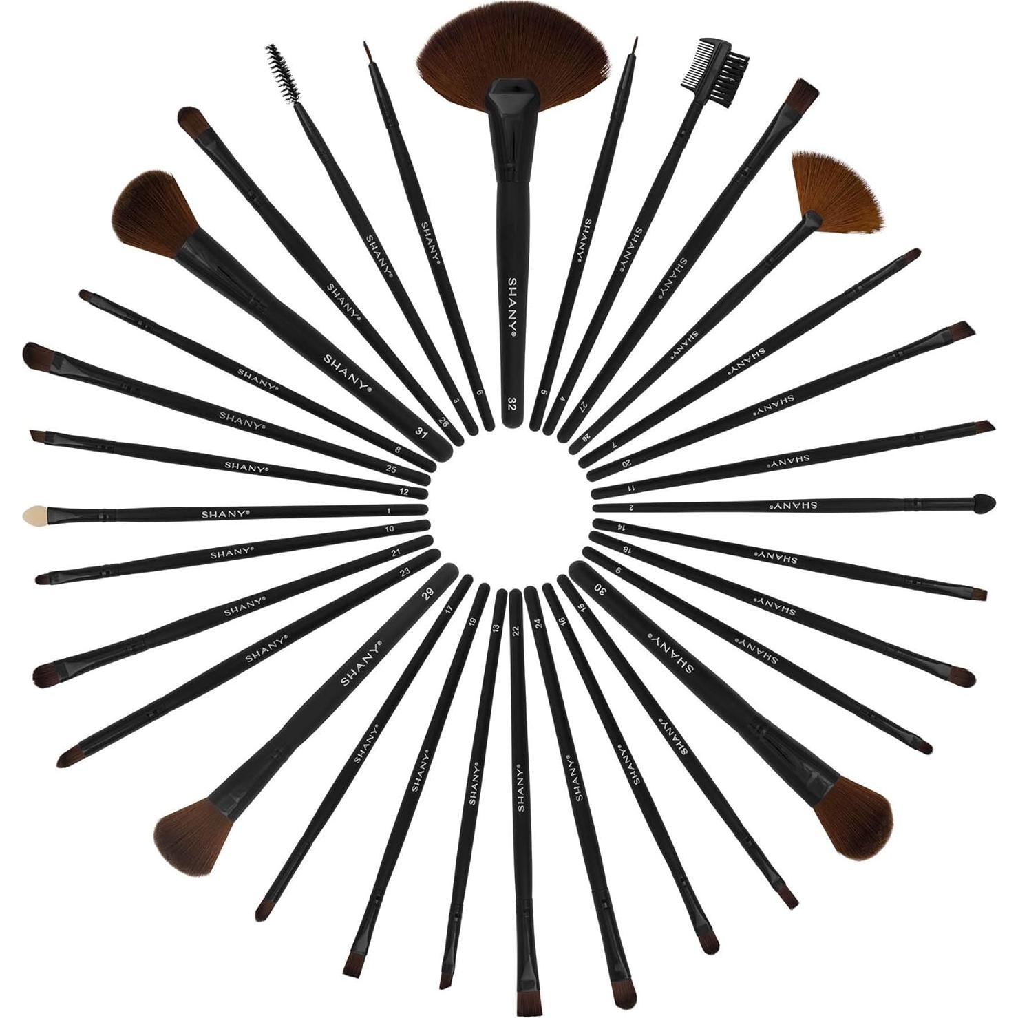 Conjunto de Brochas de Maquillaje SHANY 32 Piezas Sintéticas