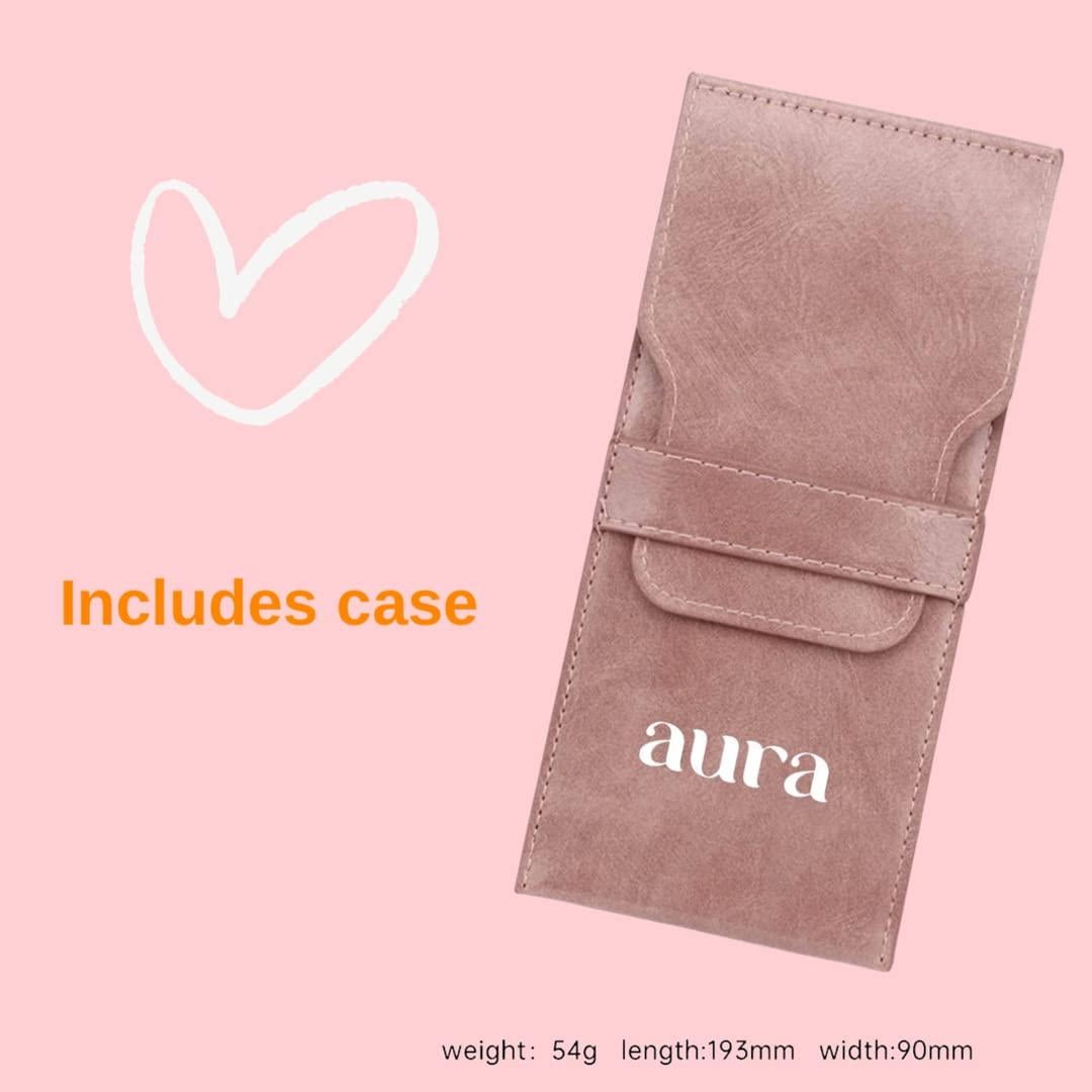 Kit de 4 Brochas de Sombra de Ojos Aura - Suaves y Profesionales