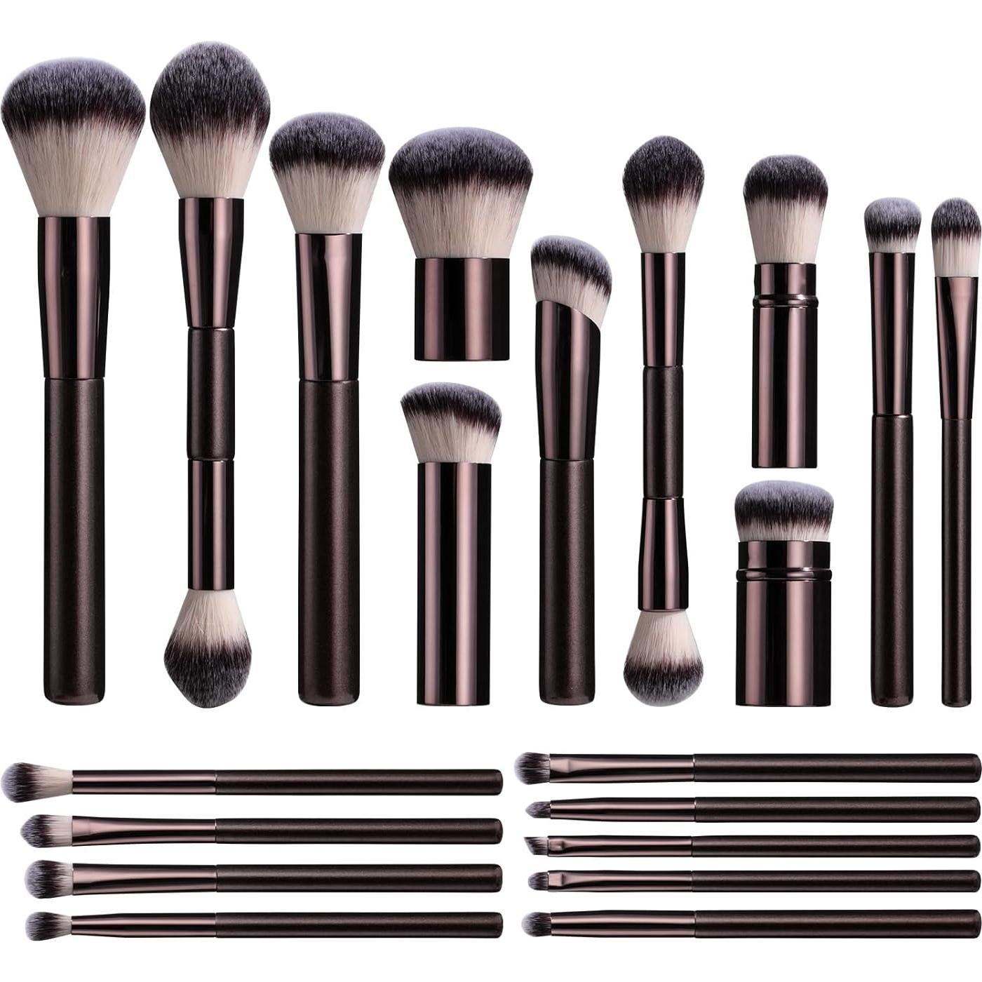 Conjunto de Brochas de Maquillaje BS-MALL 22 Piezas Portátil