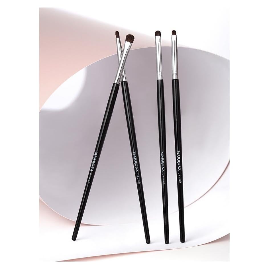 Juego de Pinceles de Maquillaje para Ojos MARROSA - Pelo Natural