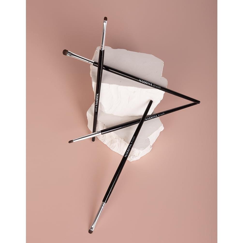 Juego de Pinceles de Maquillaje para Ojos MARROSA - Pelo Natural