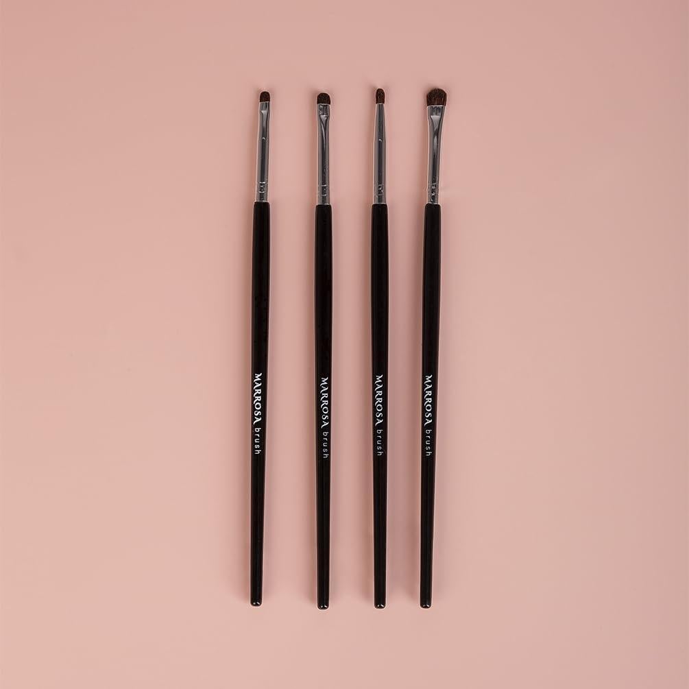 Juego de Pinceles de Maquillaje para Ojos MARROSA - Pelo Natural