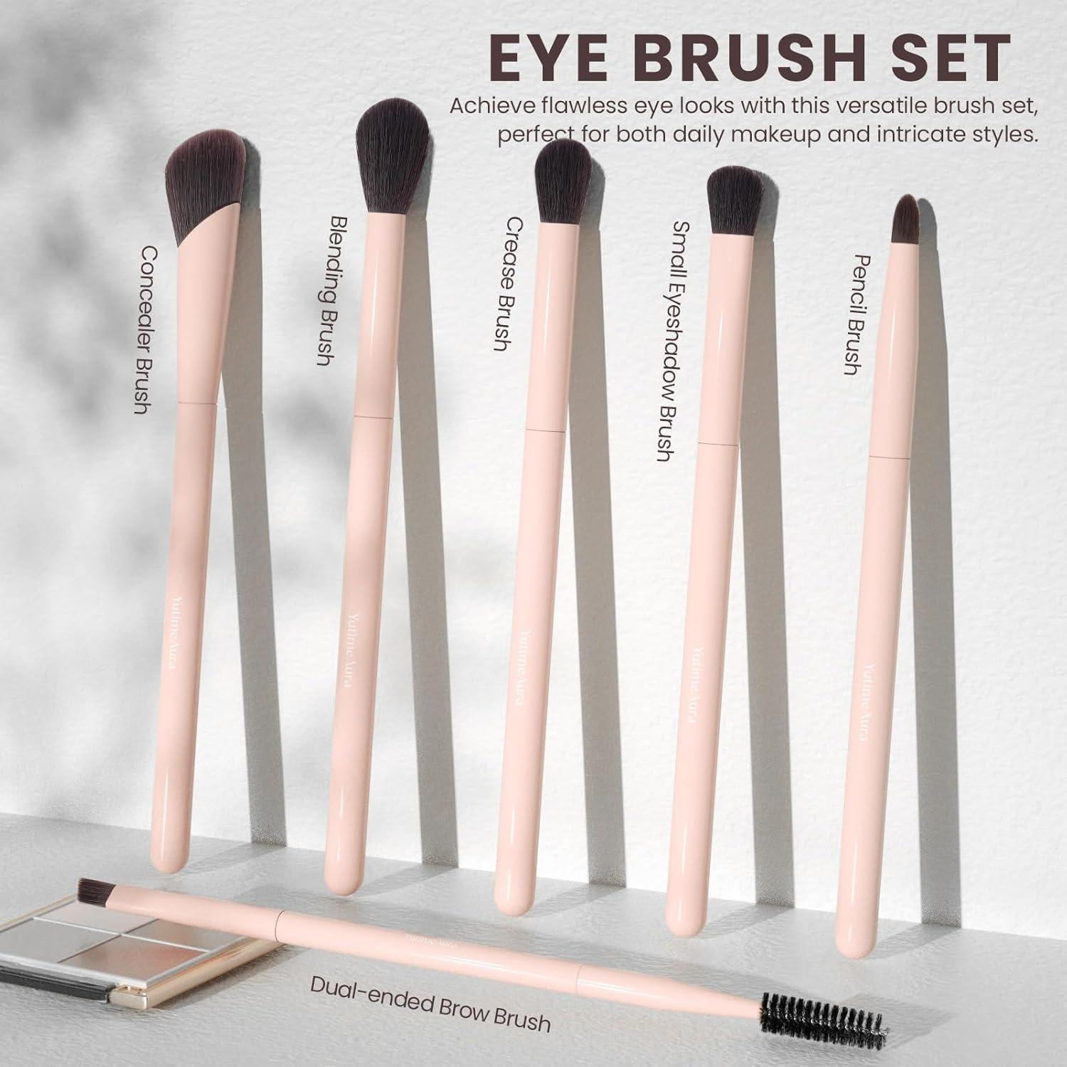 Juego de Brochas de Maquillaje 10 Piezas YutimeAura Profesional