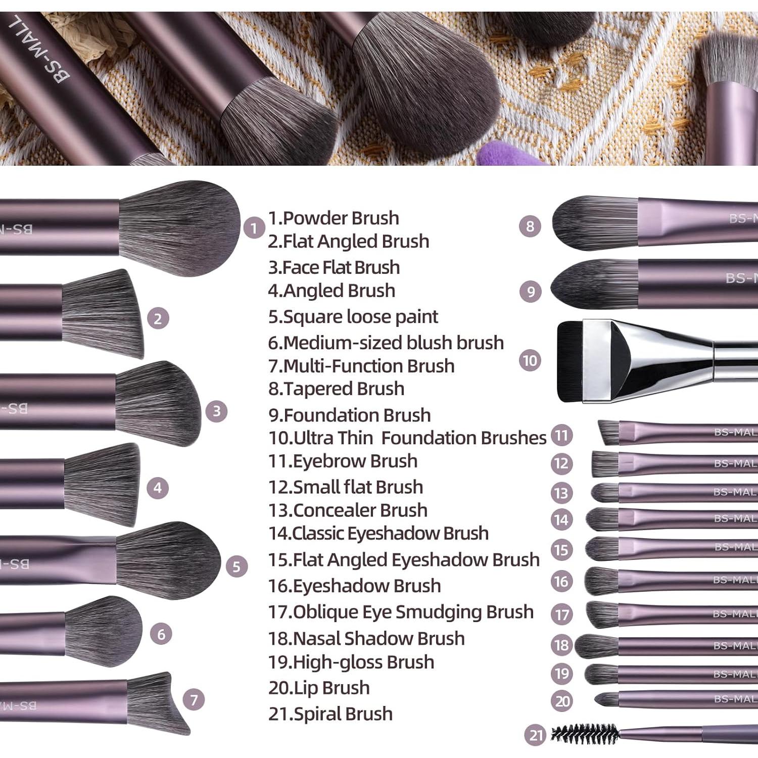 Conjunto de Brochas de Maquillaje Profesional BS-MALL 28 Pcs