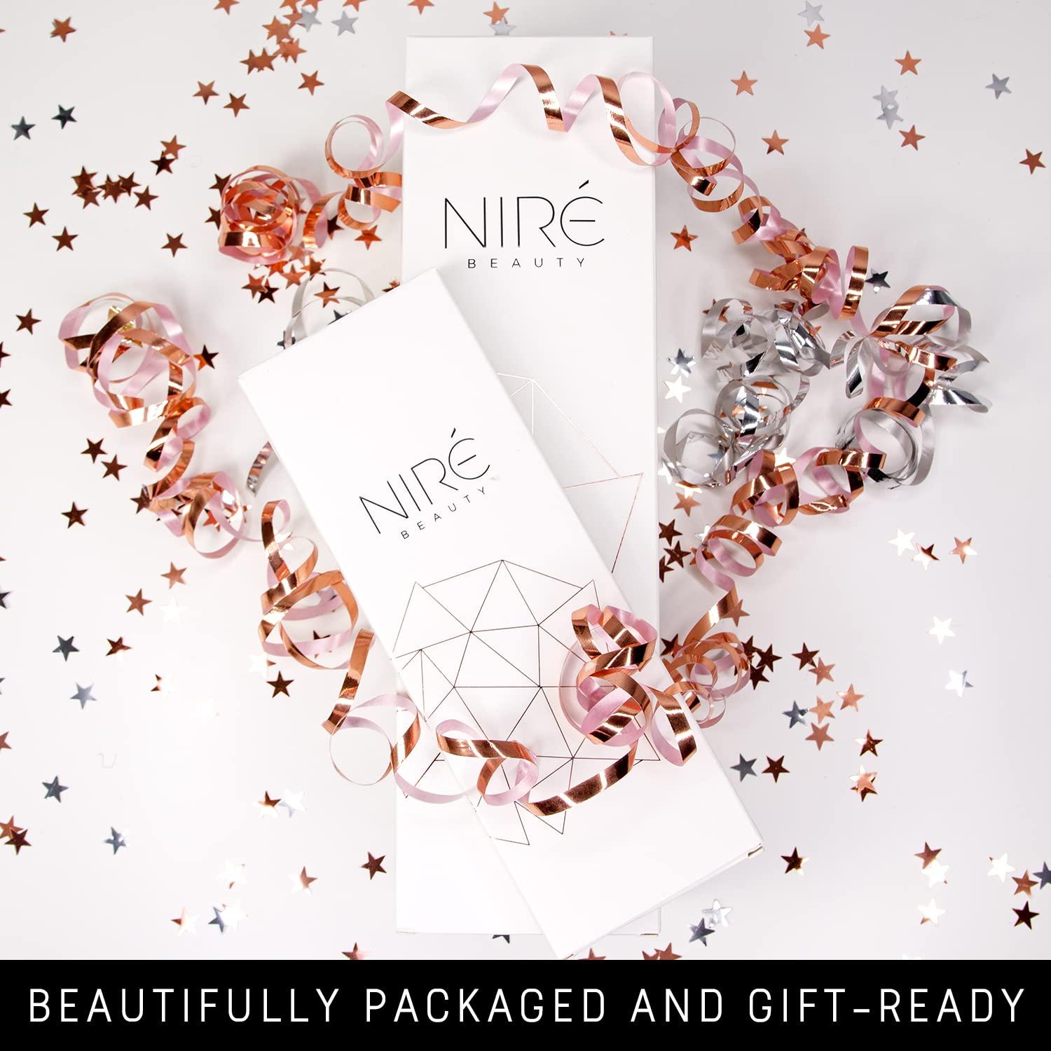 Conjunto de Brochas para Ojos Niré - 7 Piezas Veganas en Oro Rosa