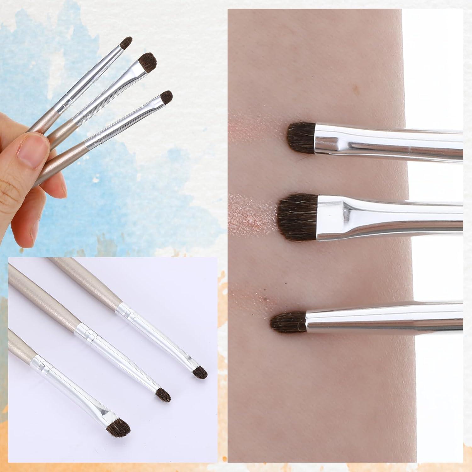 Set de 3 Brochas Planas para Delineador Bremorou Oro Claro