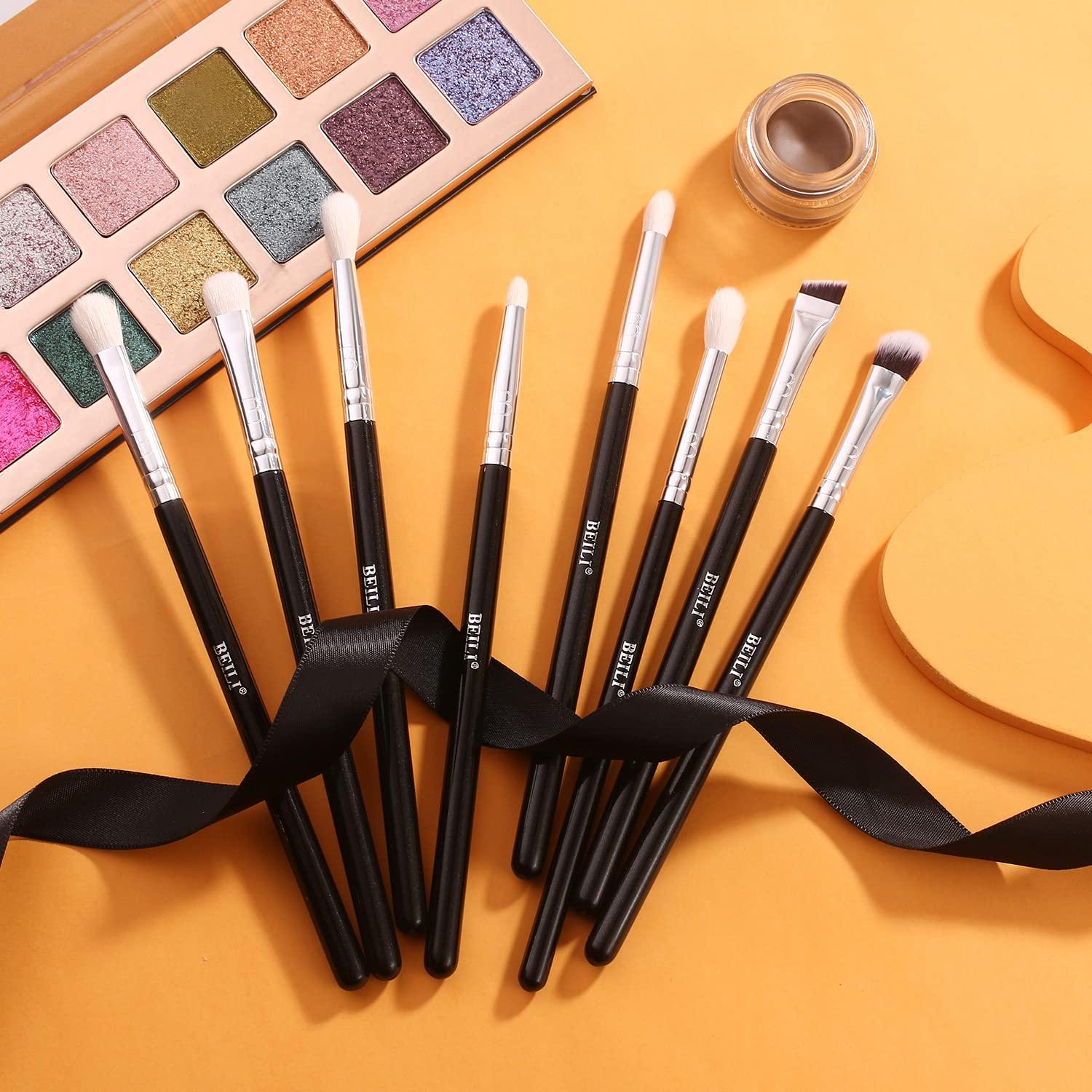 Conjunto de Brochas para Ojos BEILI 8 Piezas Pelo Natural