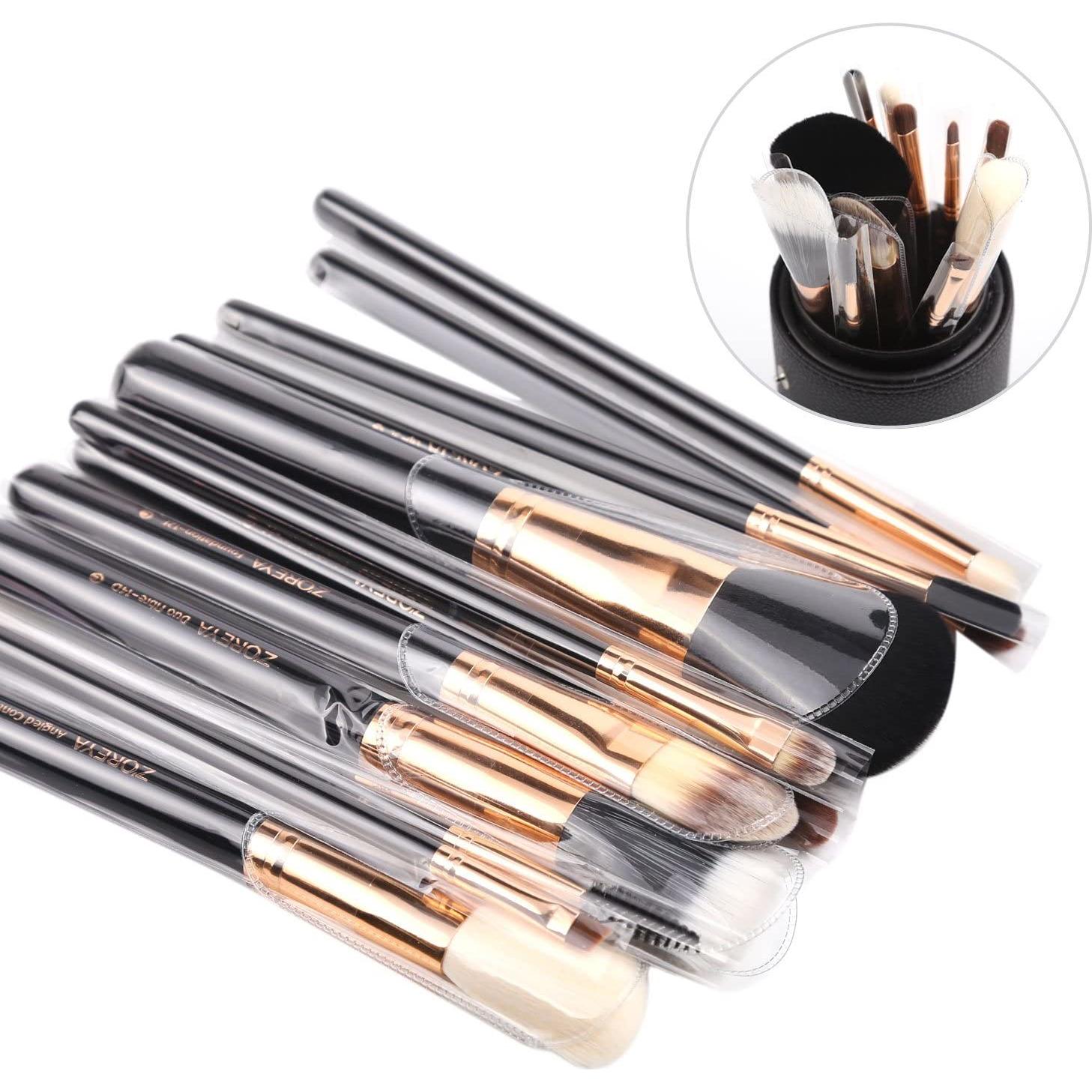 Juego de brochas de maquillaje Z'OREYA 12 piezas veganas