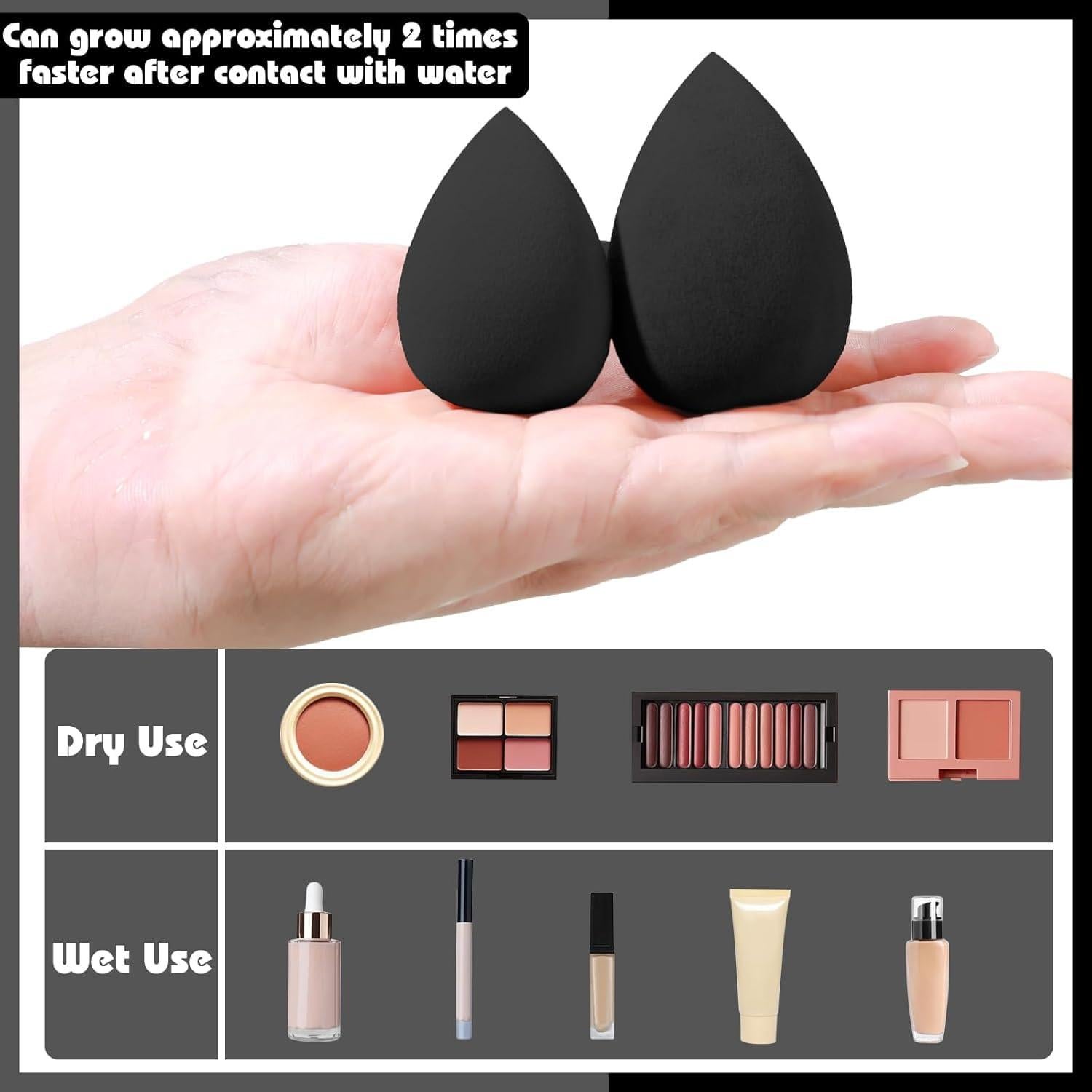 Juego de 36 Brochas de Maquillaje Negras HGHDBT Profesional