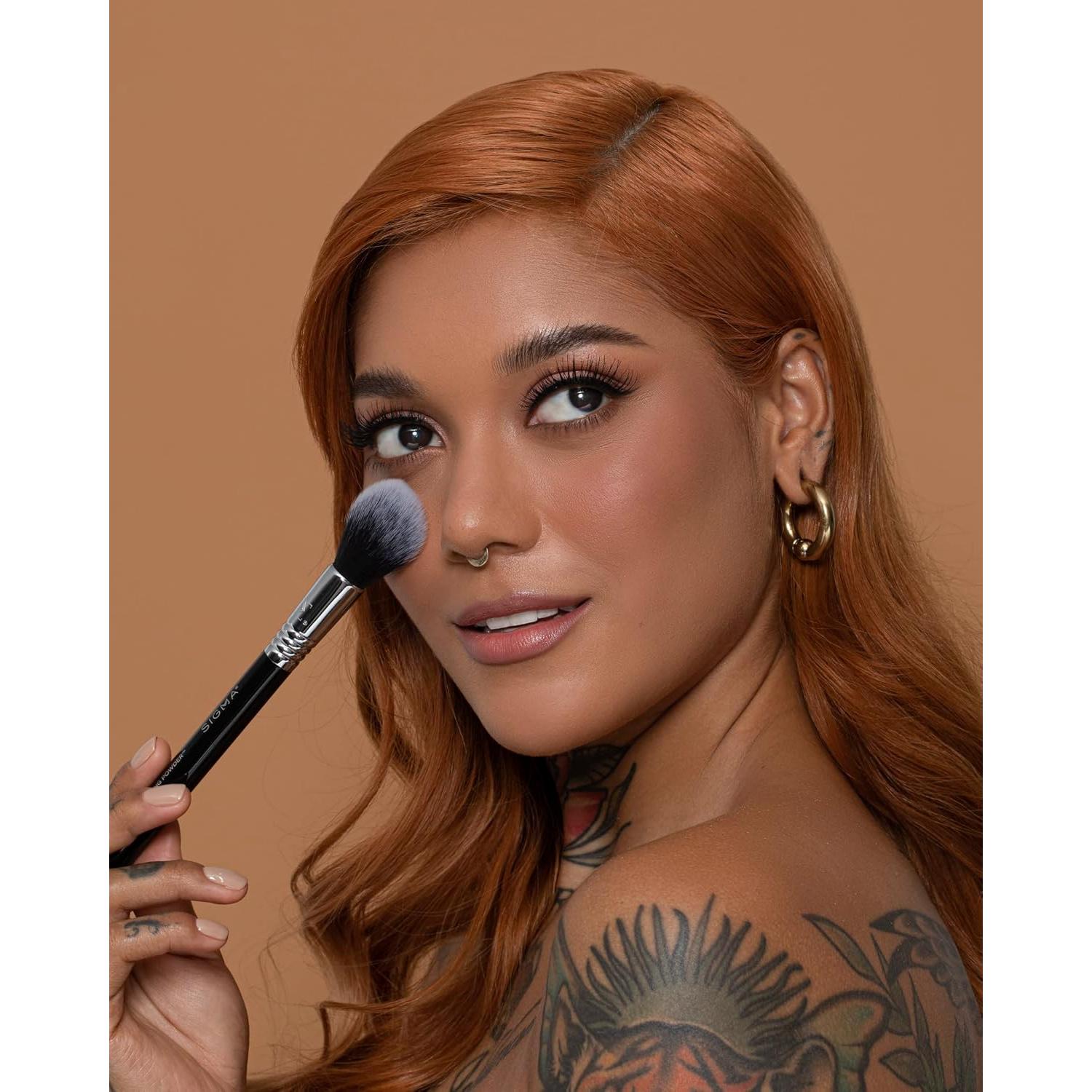 Brocha para Polvo Fijador Sigma Beauty F12 - Fibra Suave