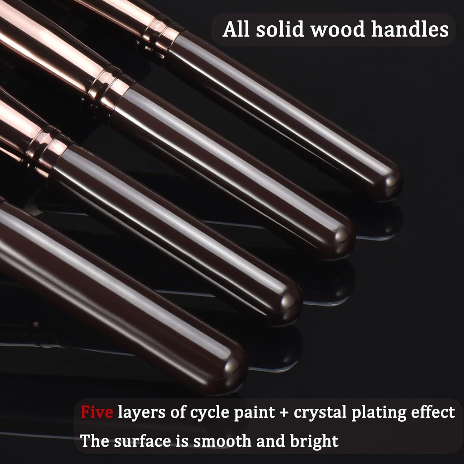 Juego de 10 Brochas de Maquillaje Yujie - Cerdas Sintéticas Suaves