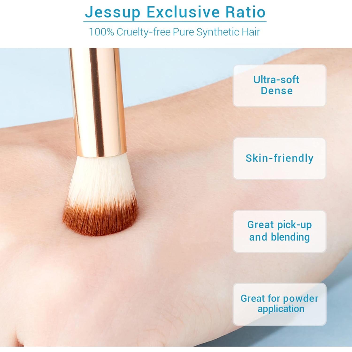 Juego de Brochas de Maquillaje para Ojos Jessup 15pcs Sintéticas