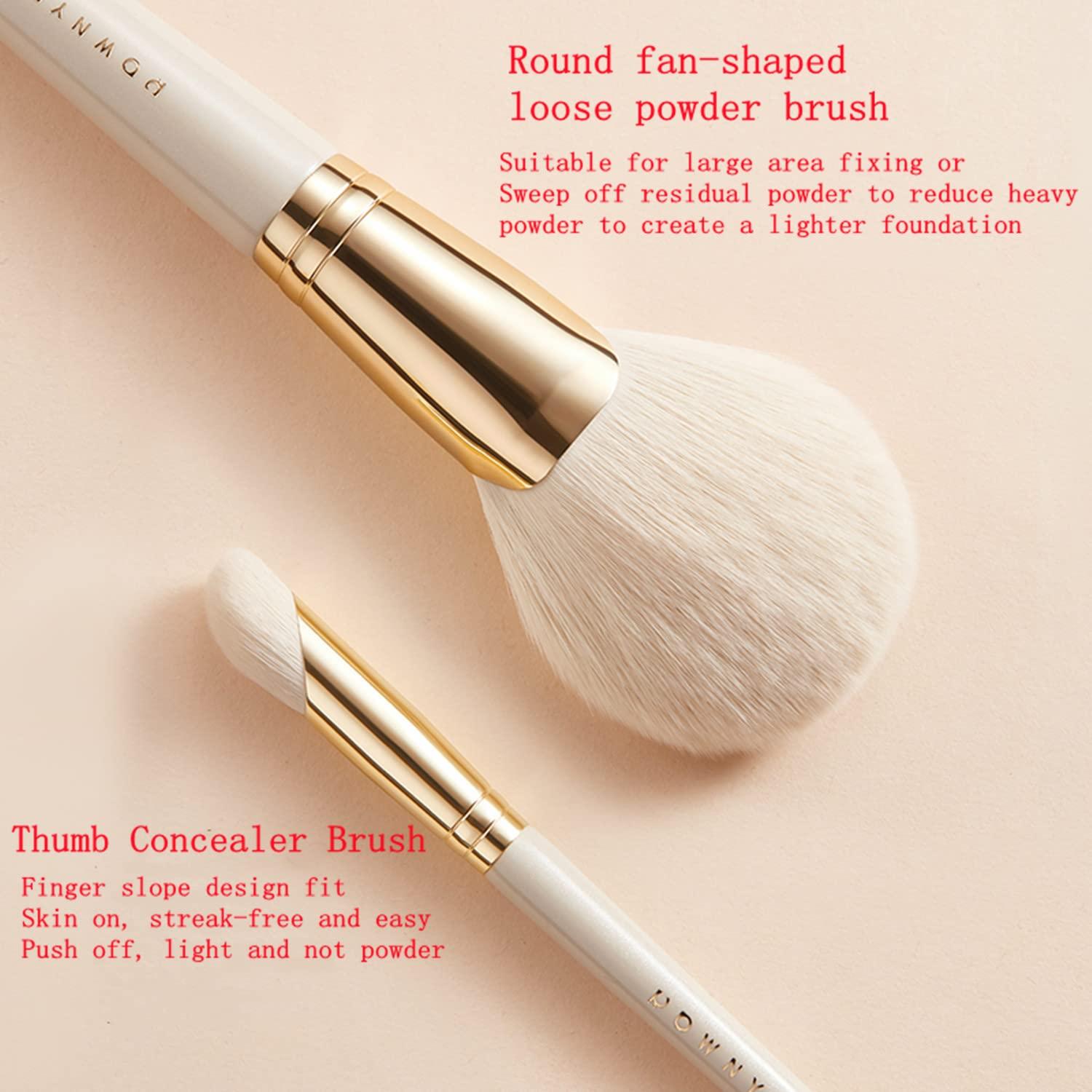 Set de 14 brochas de maquillaje profesionales Rijaho - Veganas