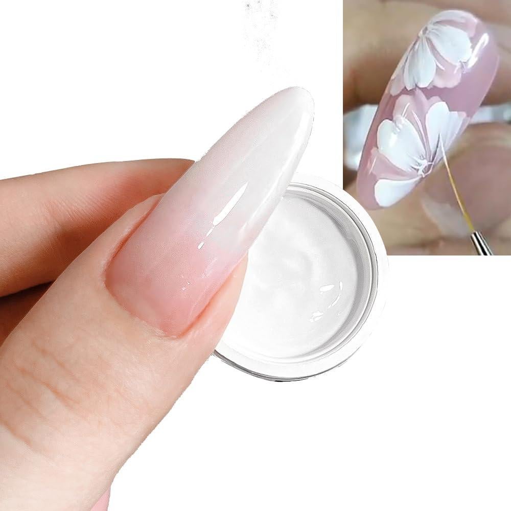 Gel de Uñas Ombre Karroy 5ml Blanco - Pintura Gradiente UV/LED