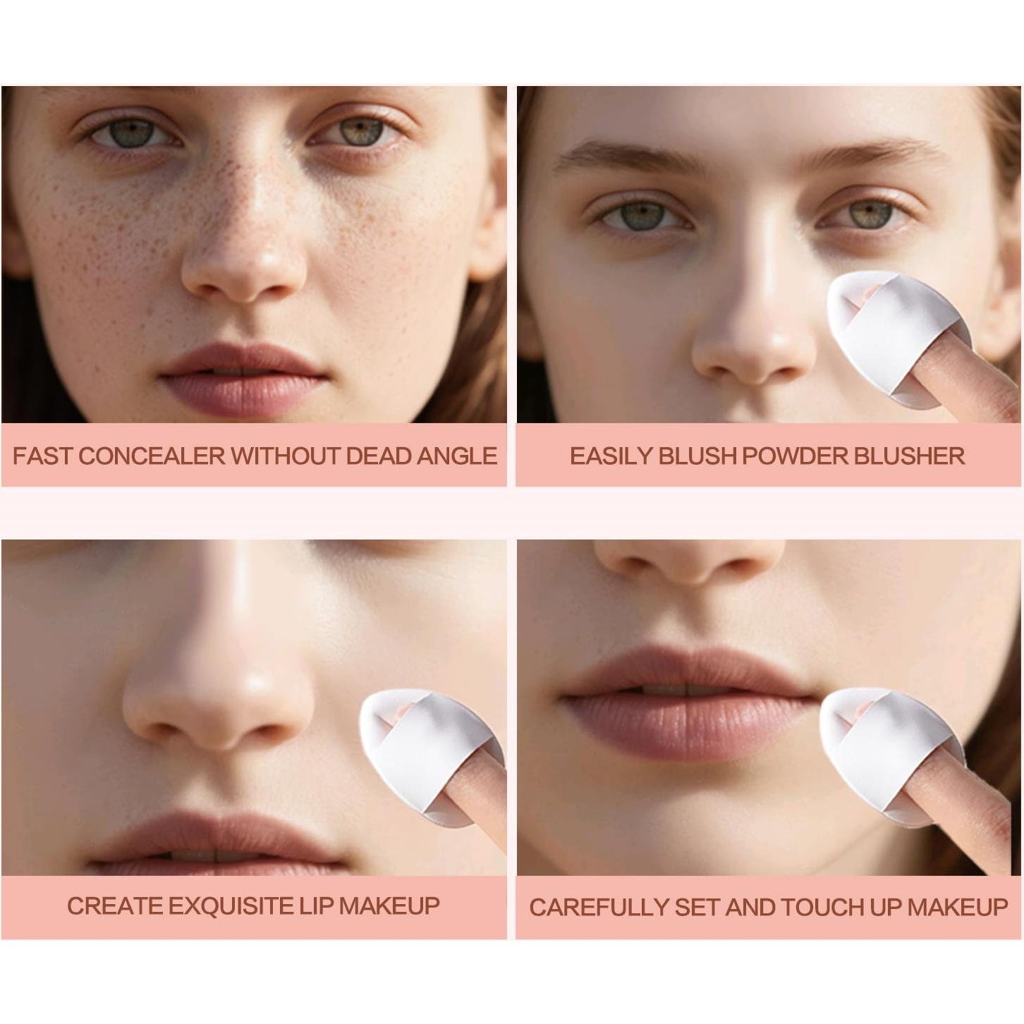 Juego de 30 Esponjas de Maquillaje Mini QSdywlyd - Sin Látex, Doble Uso