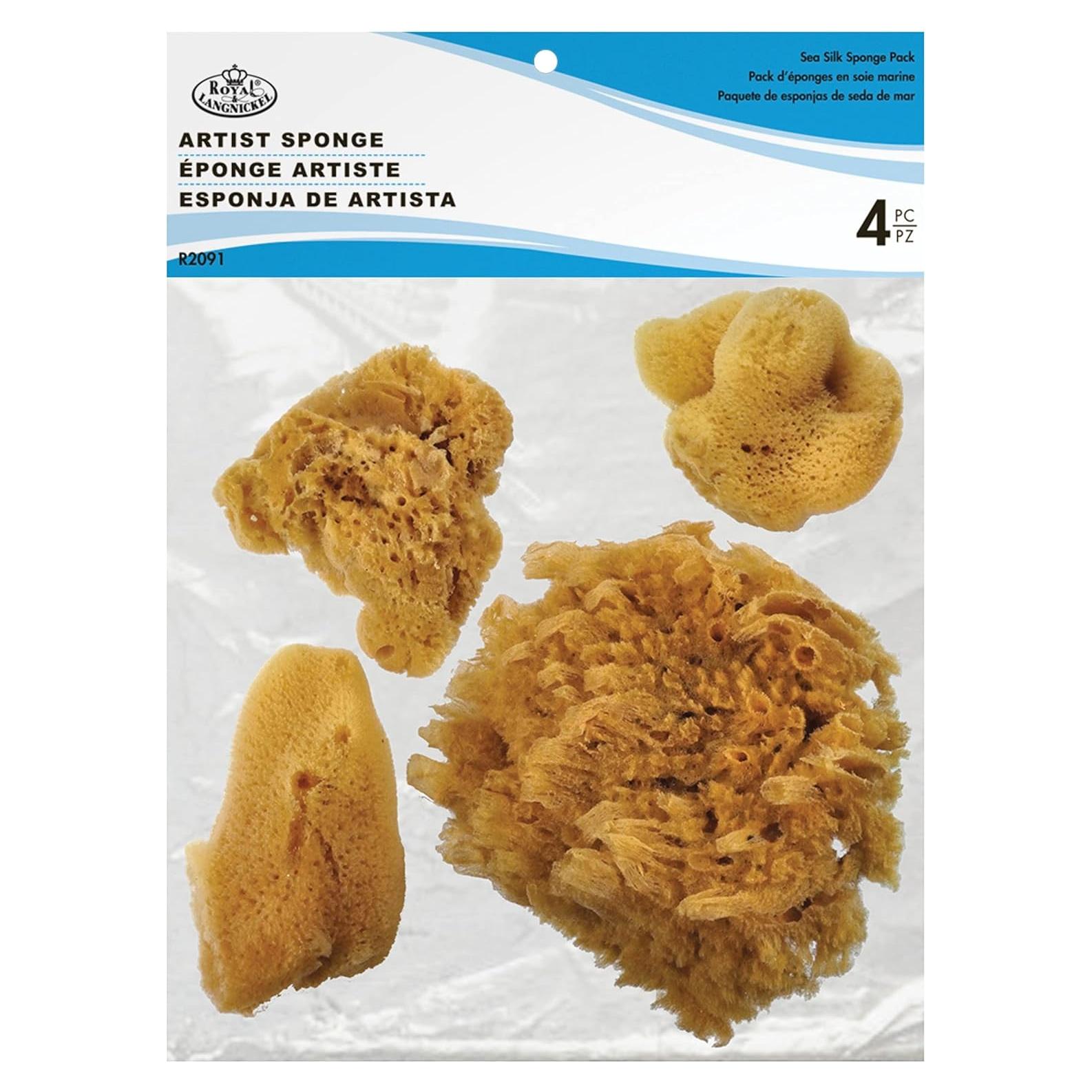 Esponjas Naturales para Pintura Royal Brush - 4 Piezas