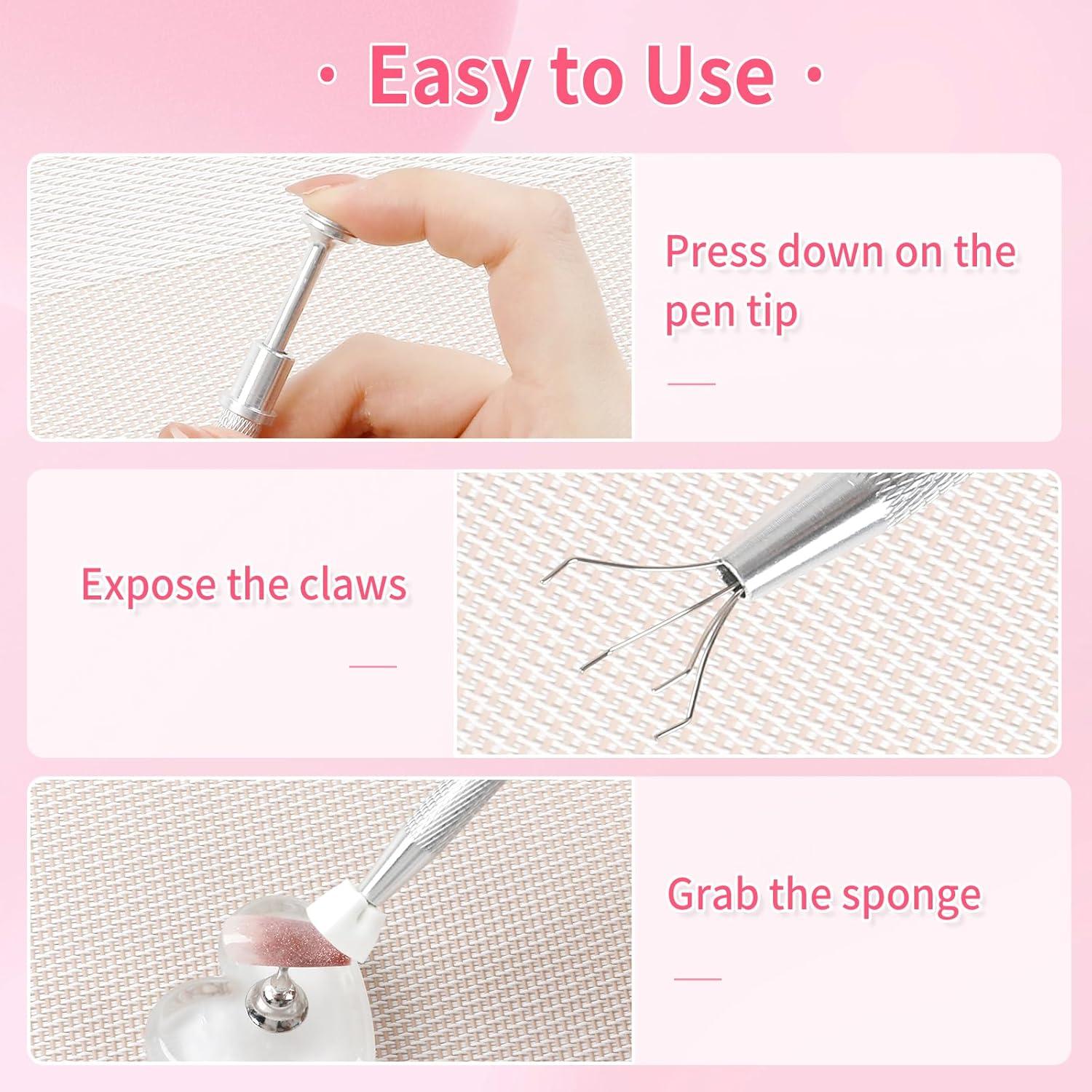 Esponjas de Uñas BQAN 100pcs 0.99cm Plata para Ombre