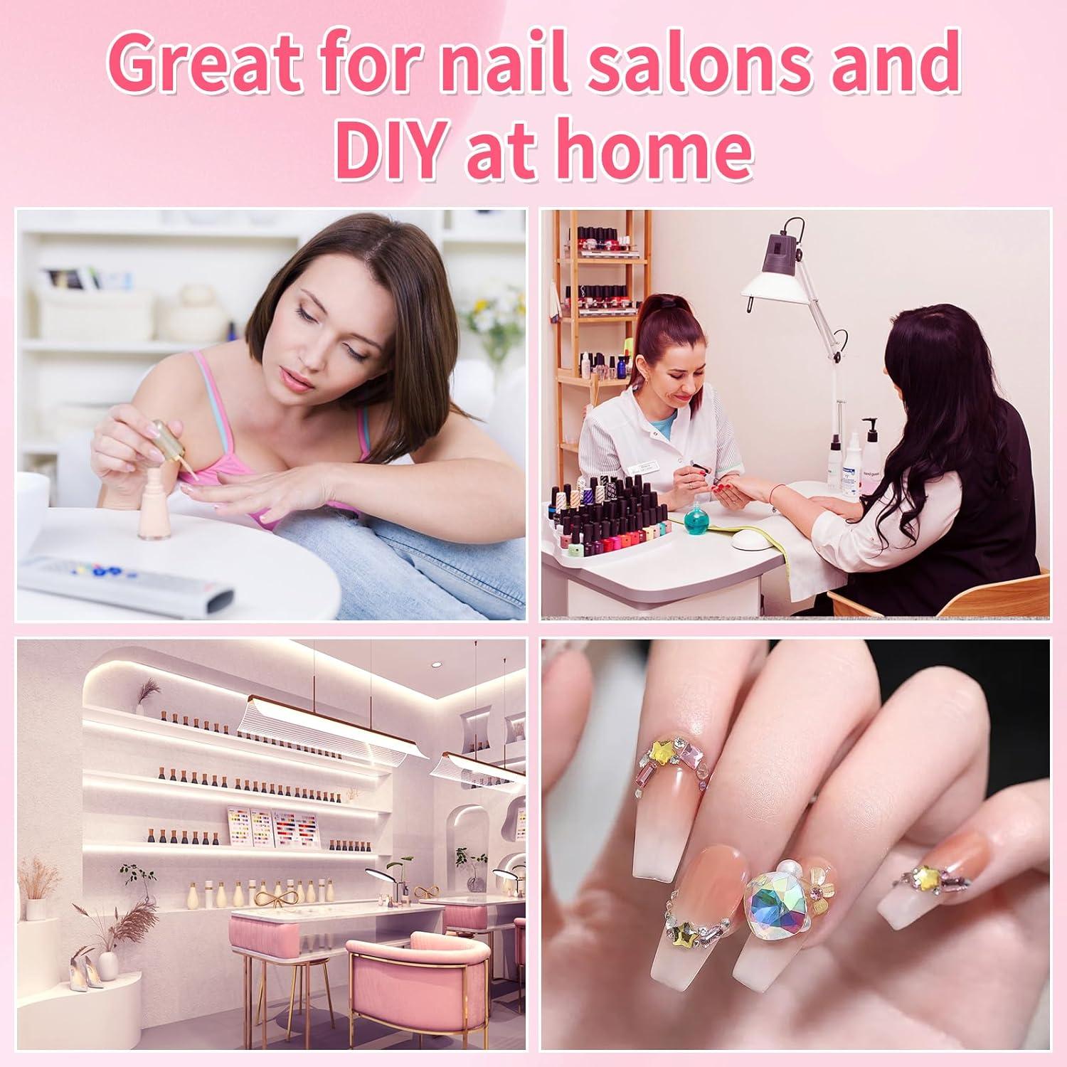 Esponjas de Uñas BQAN 100pcs 0.99cm Plata para Ombre