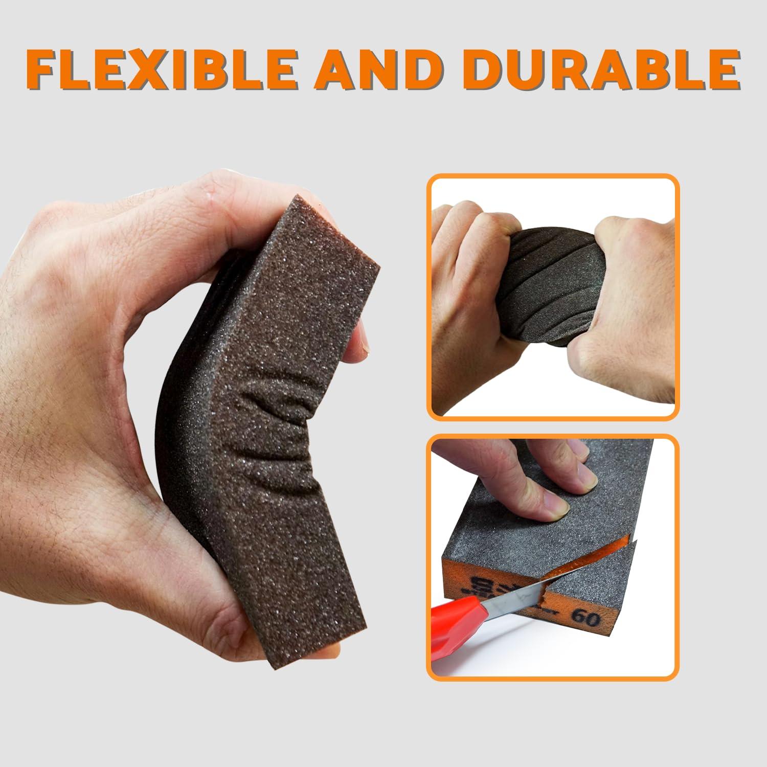 Bloque de Lijado 10 Pcs S&F STEAD & FAST Granos 60-320