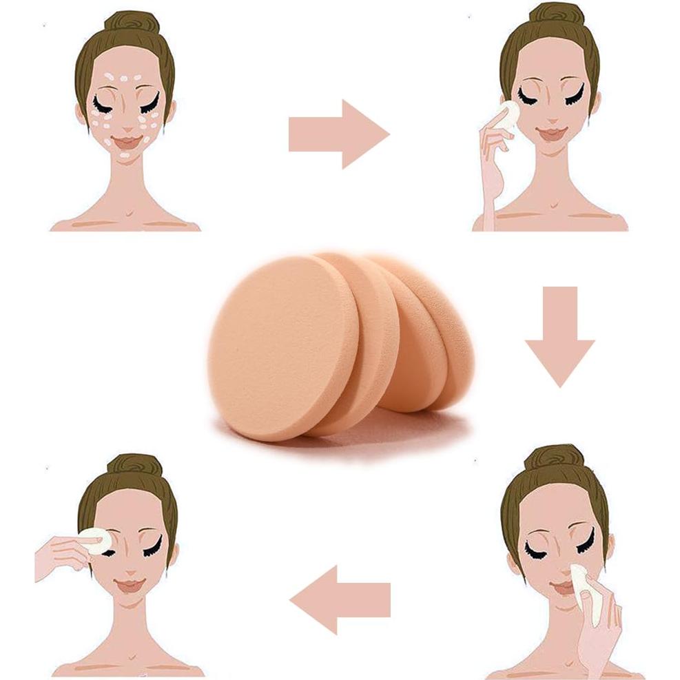 Esponjas de Maquillaje Puff WEIAN 25 Pcs para Base y Polvo