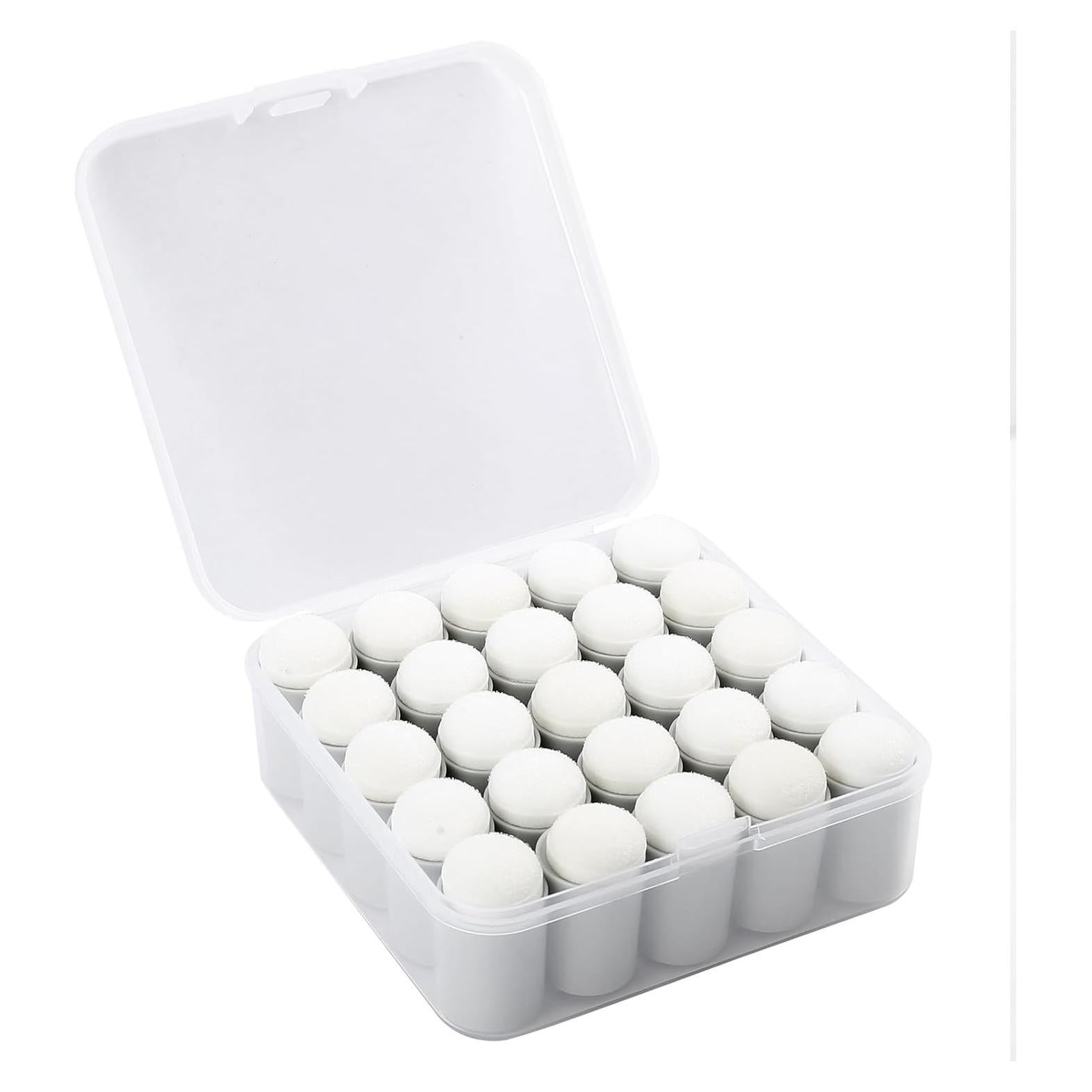 25 Aplicadores de Esponja HAUSTGO con Estuche - 32mm para Pintura