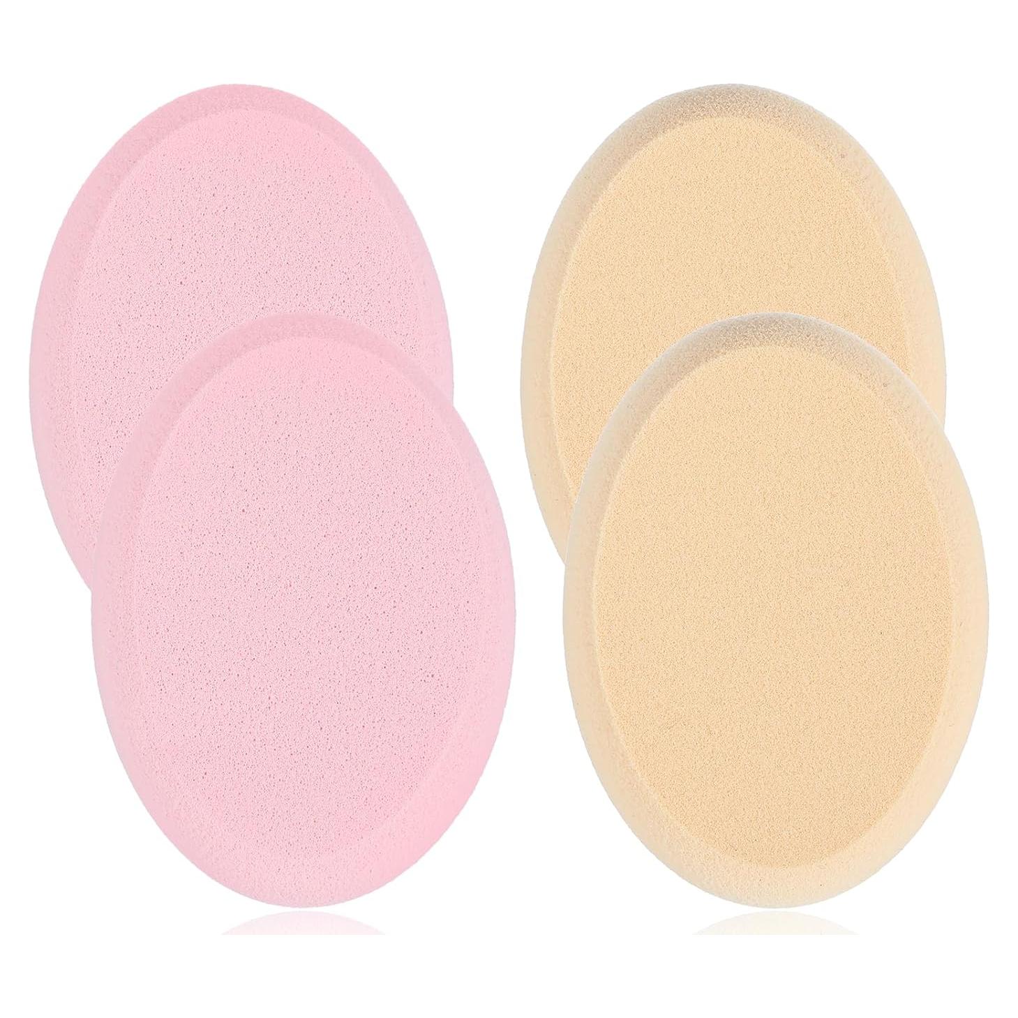 Paquete de 4 Esponjas Ovaladas MBAIYO para Maquillaje Profesional
