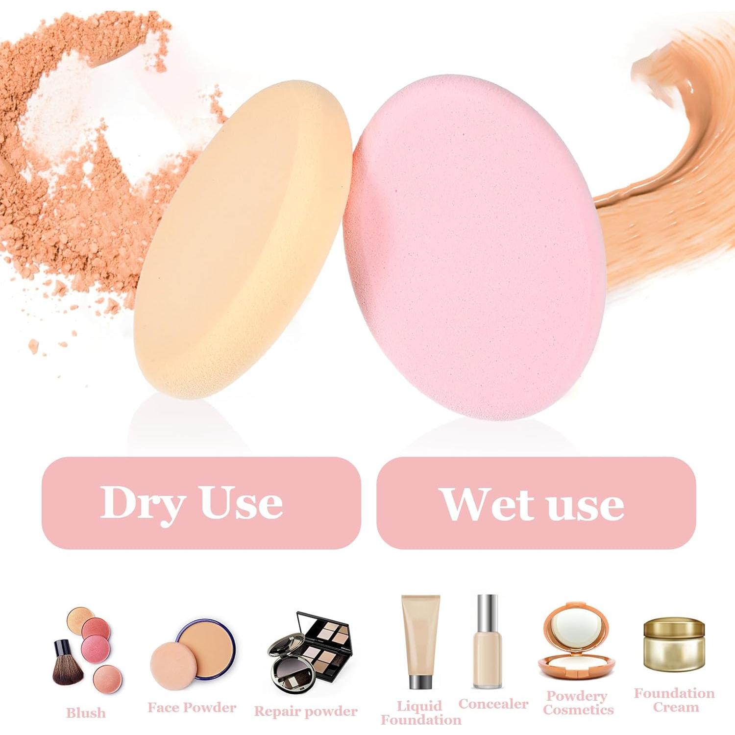 Paquete de 4 Esponjas Ovaladas MBAIYO para Maquillaje Profesional