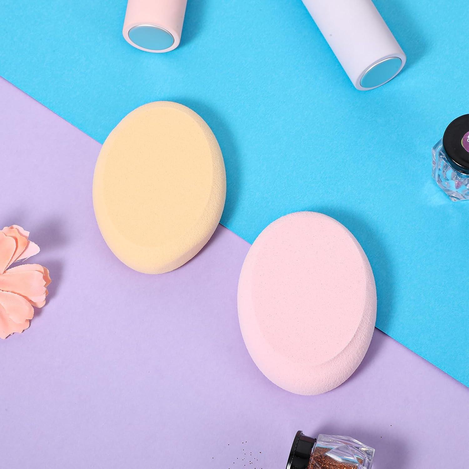 Paquete de 4 Esponjas Ovaladas MBAIYO para Maquillaje Profesional