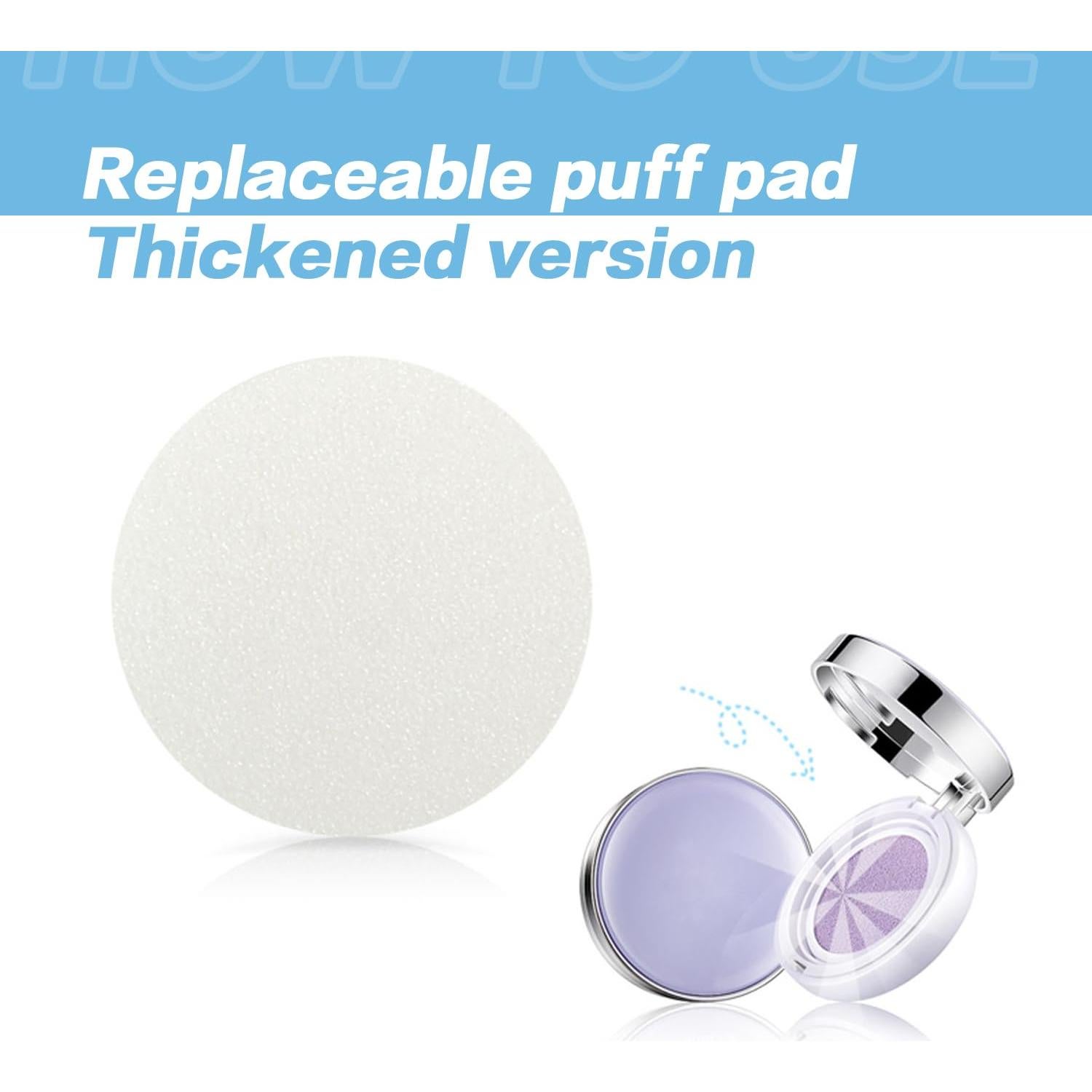 8 Esponjas de Maquillaje Quupy Redondas para Base y Polvo