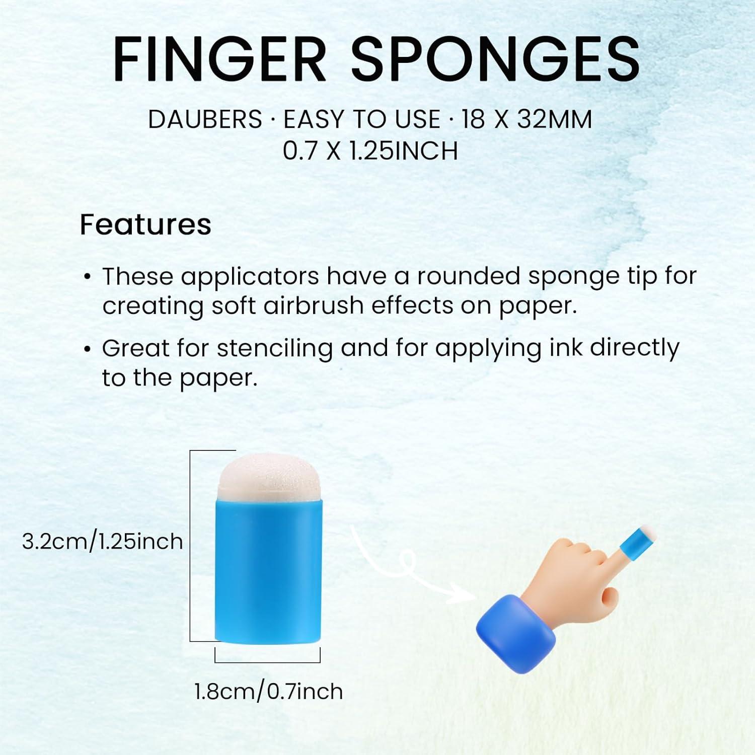 40 Aplicadores de Esponja para Dedos HAUSTGO - Estuche Incluido