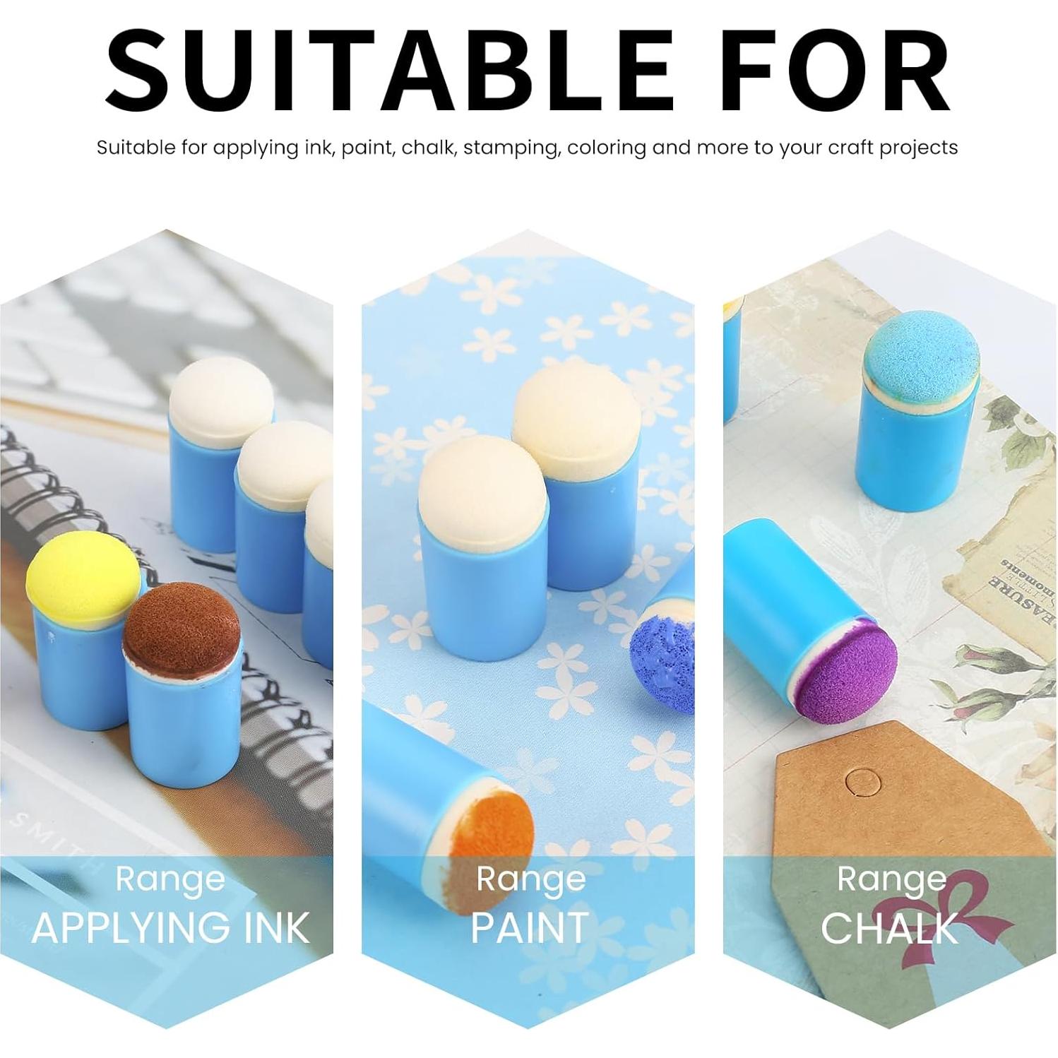 40 Aplicadores de Esponja para Dedos HAUSTGO - Estuche Incluido