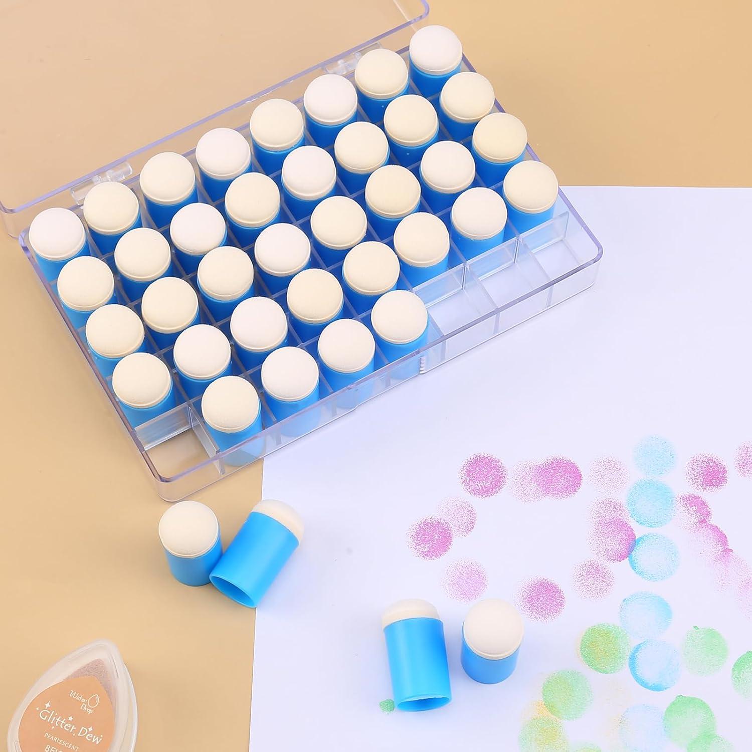 40 Aplicadores de Esponja para Dedos HAUSTGO - Estuche Incluido