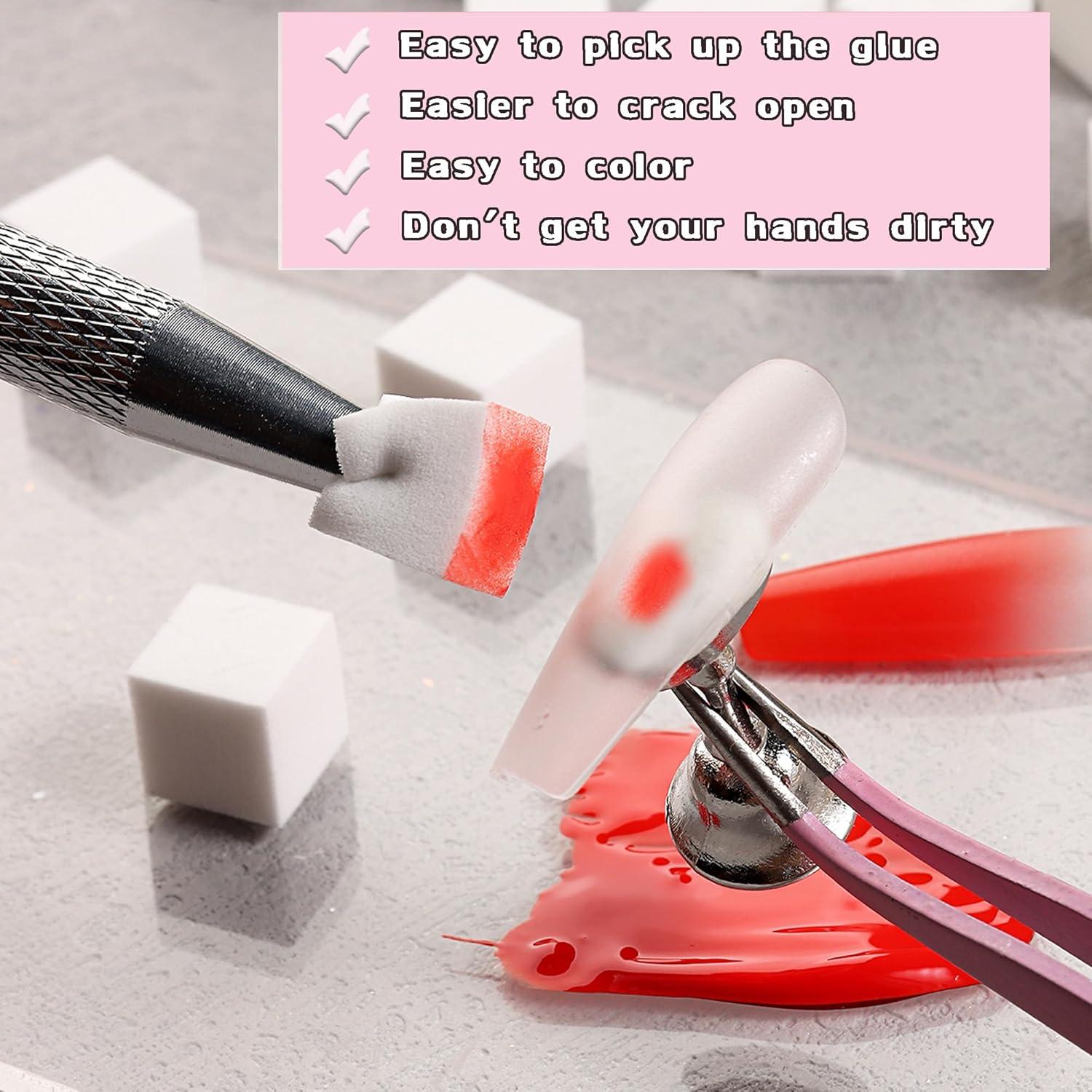 150 Esponjas Ombre para Uñas FSpronail + Bolígrafo Plata