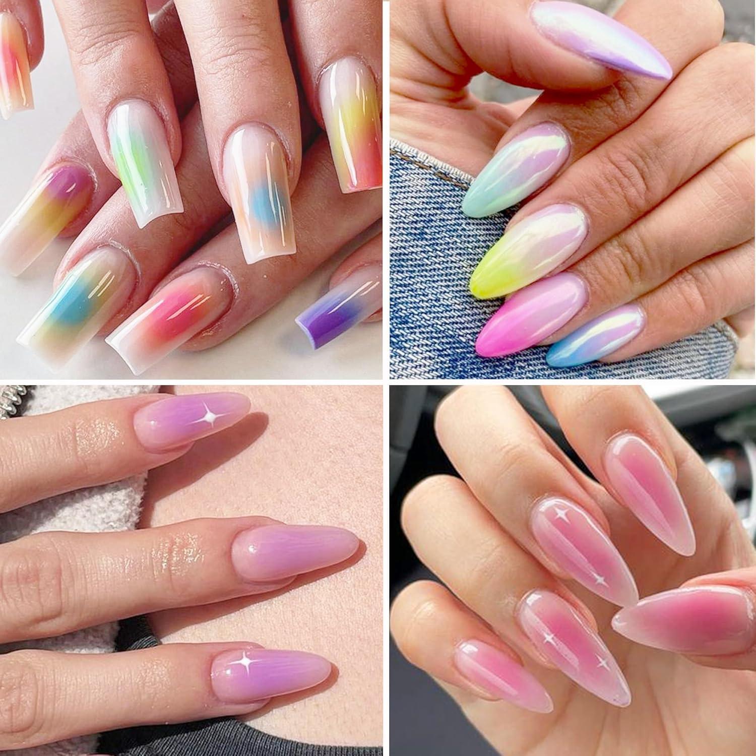 150 Esponjas Ombre para Uñas FSpronail + Bolígrafo Plata