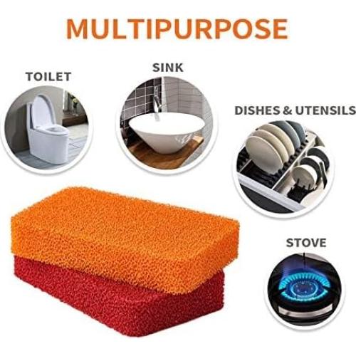 Esponjas de Silicona Liflicon 4 Paquete - Alta Resistencia y Sin Rayones