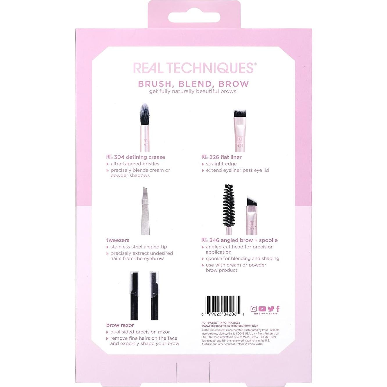 Conjunto de Brochas de Maquillaje Real Techniques 5 Piezas