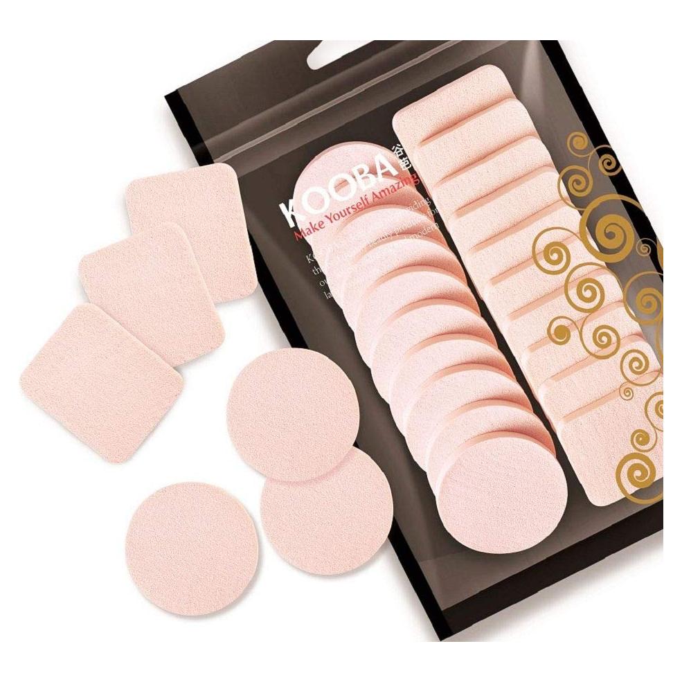 Esponjas de Maquillaje Kooba 20pcs Hipoalergénicas para Piel Sensible