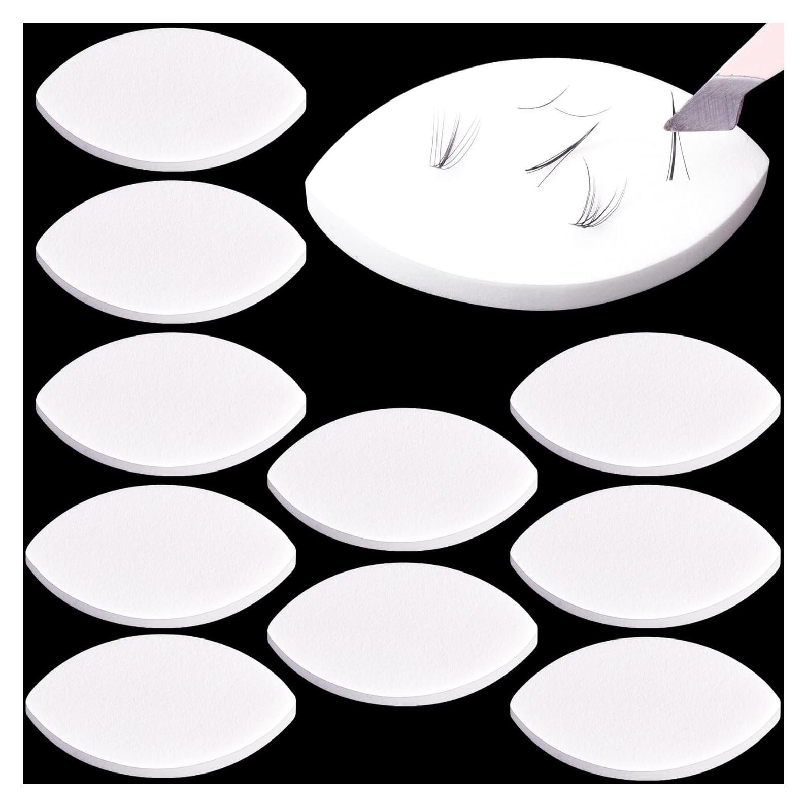 10 Esponjas de Pestañas para Práctica Isslly - Blanca