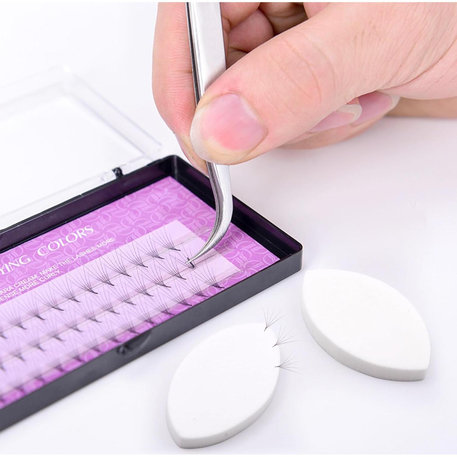 10 Esponjas de Pestañas para Práctica Isslly - Blanca