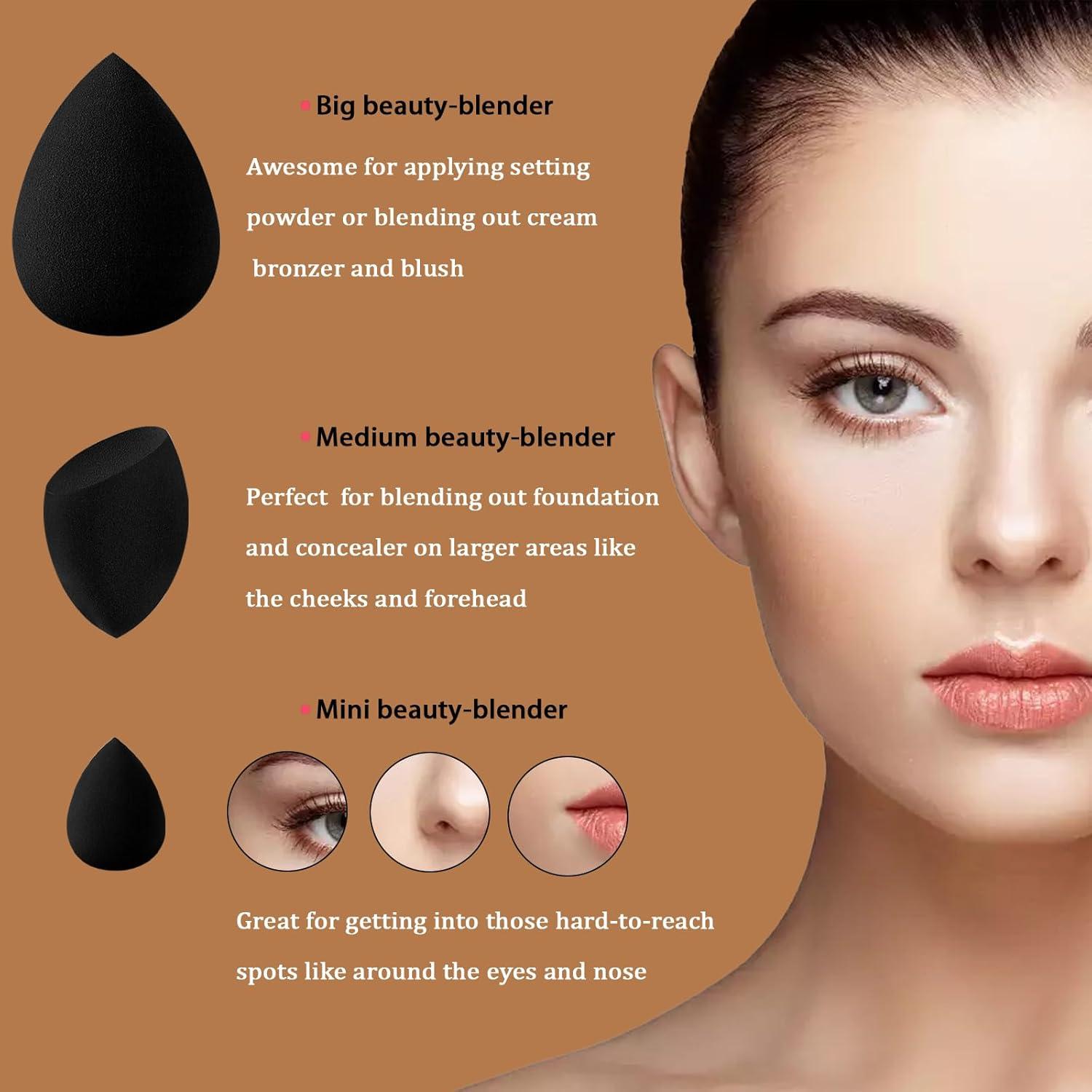 Set de 21 Esponjas de Maquillaje GFOUNS - Rosa, Alta Calidad